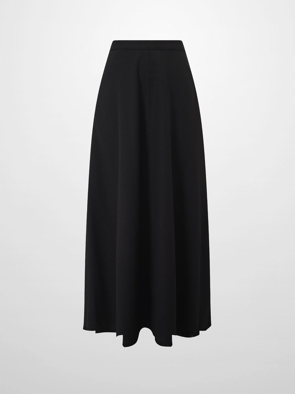 Fringe Circle Skirt-Black