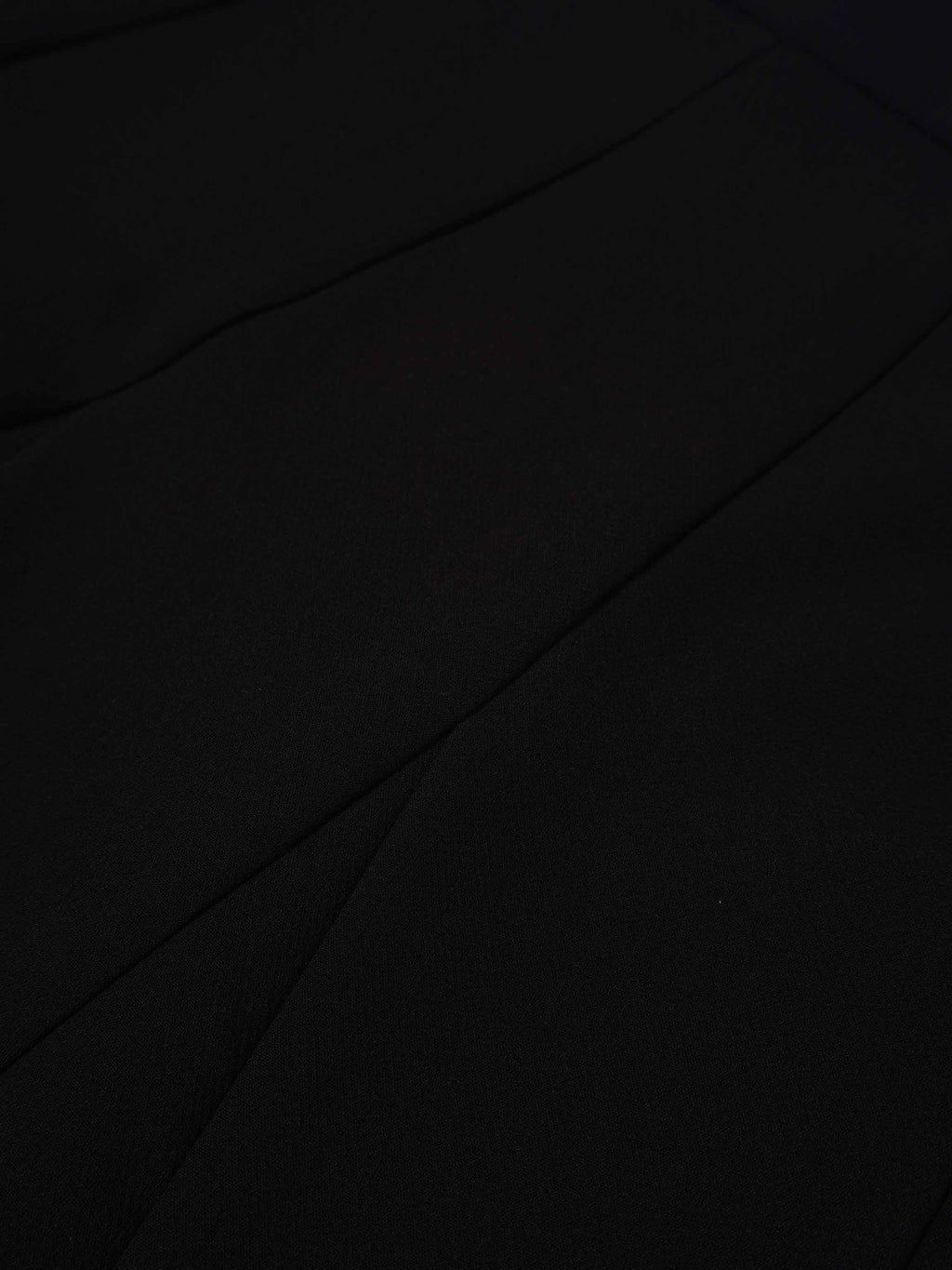 V Paneled Maxi Skirt-Black