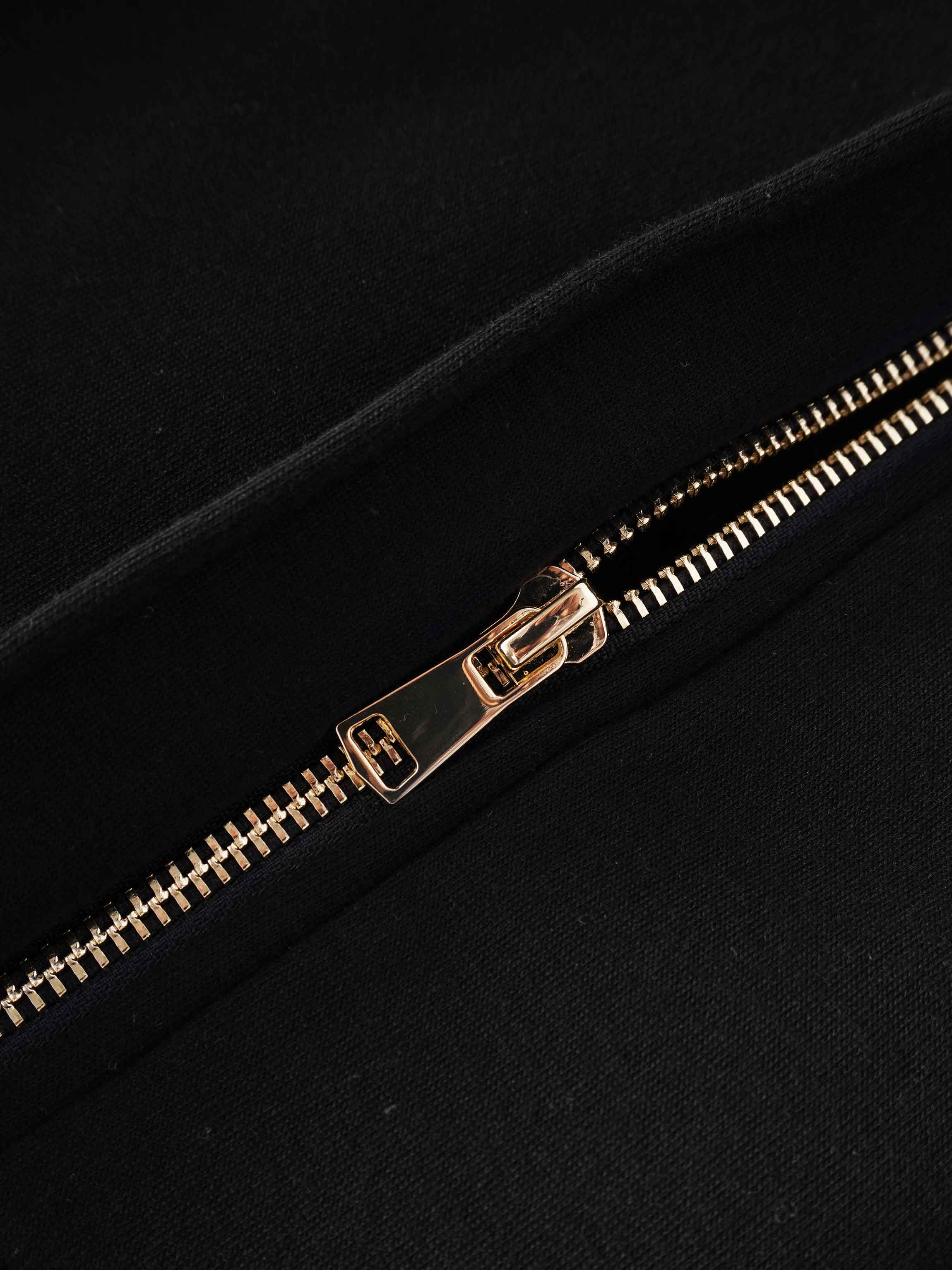 Bubble Sweatershirt Jacket-Black