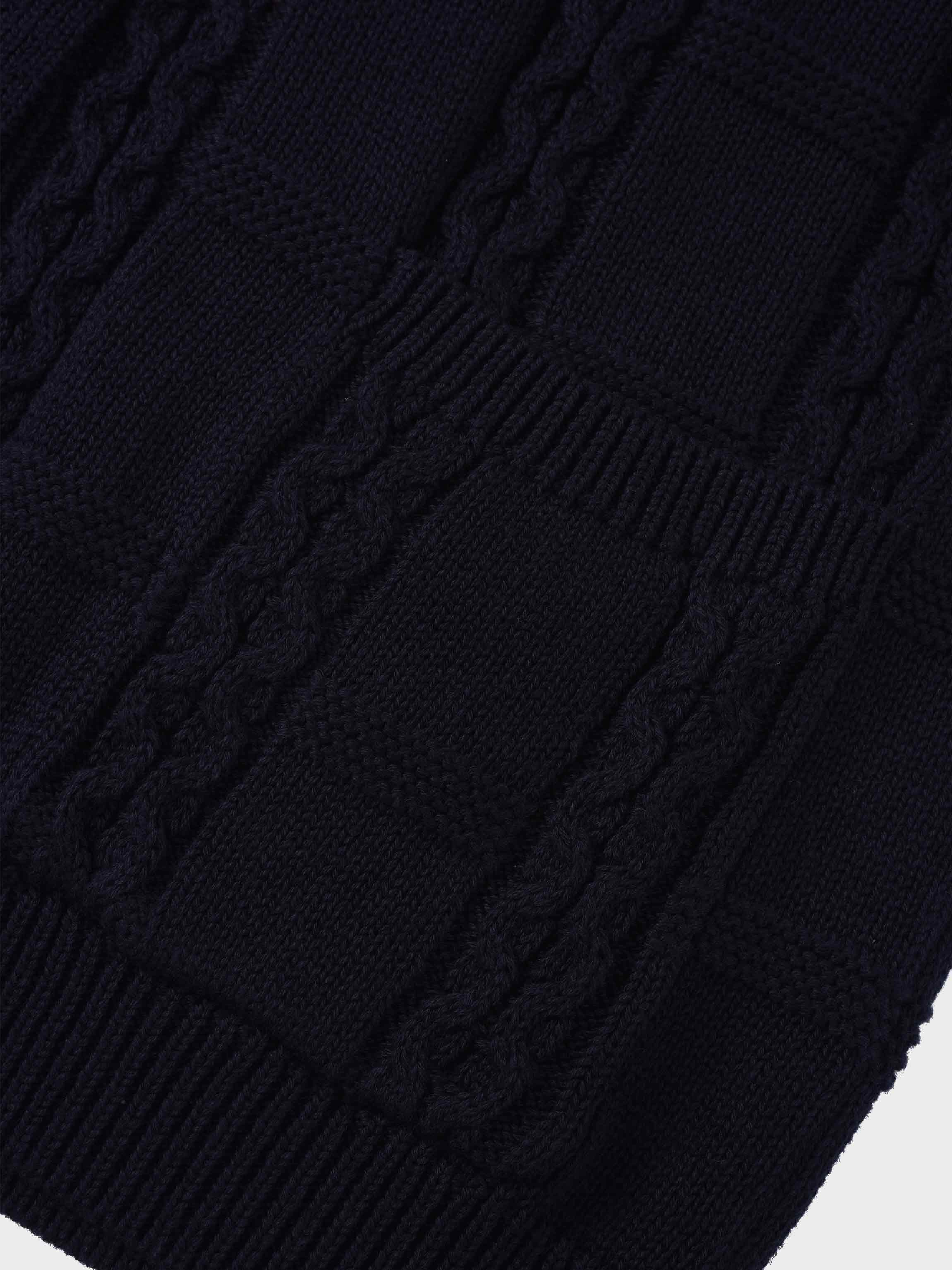 Cable Design Cardigan-Navy