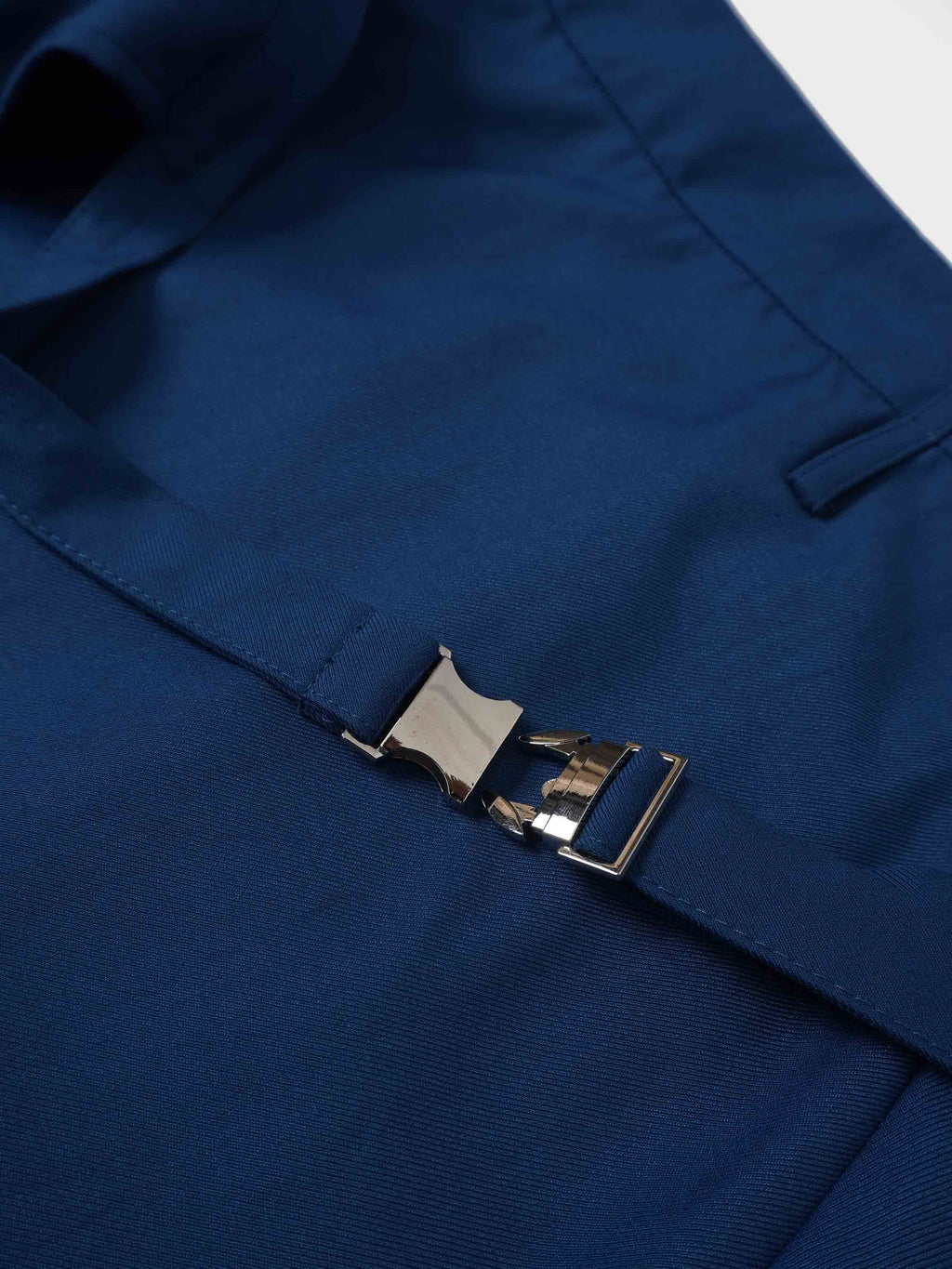 Pencil Pleat Combo Skirt-Blue