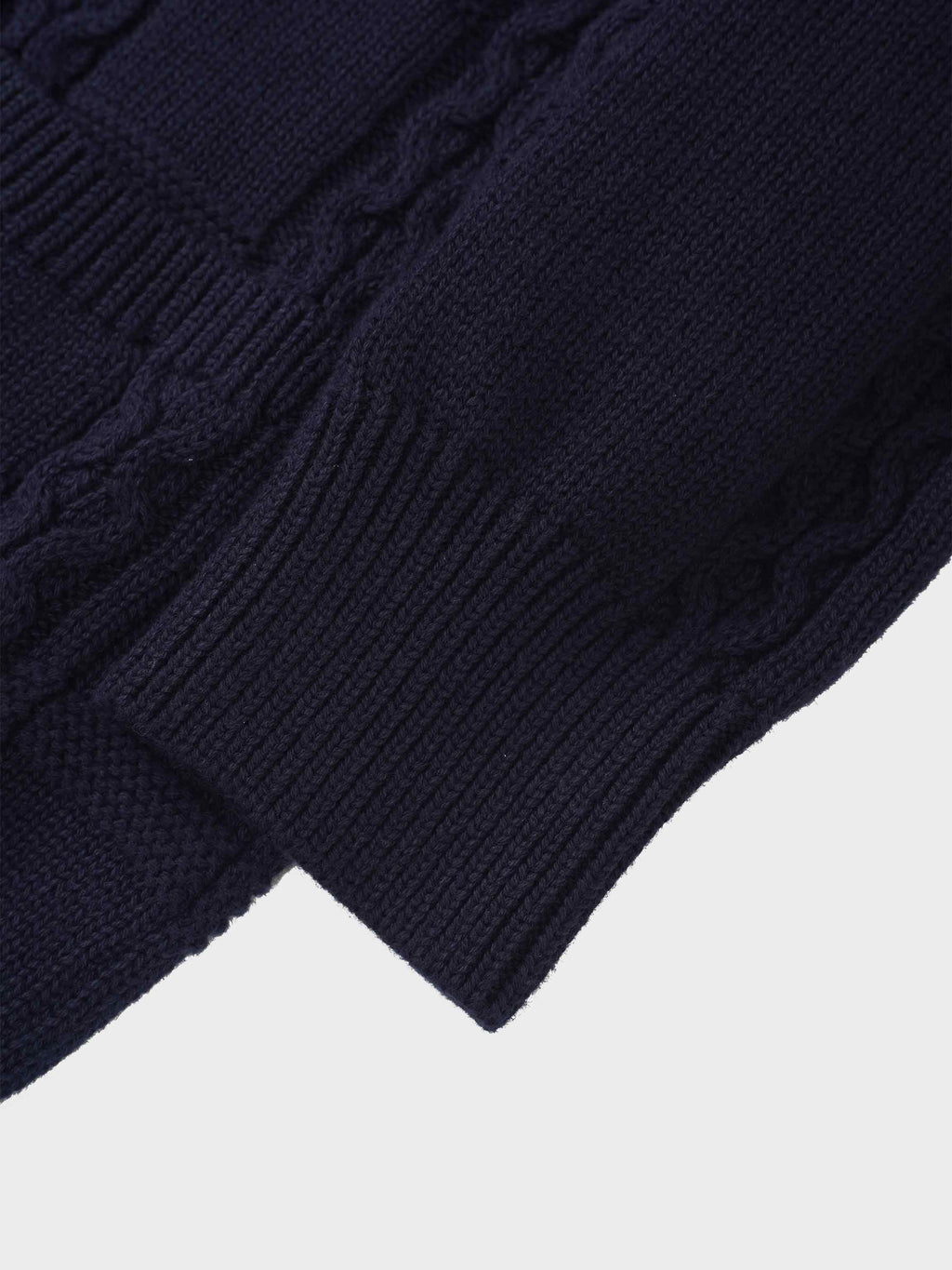 Cable Design Cardigan-Navy