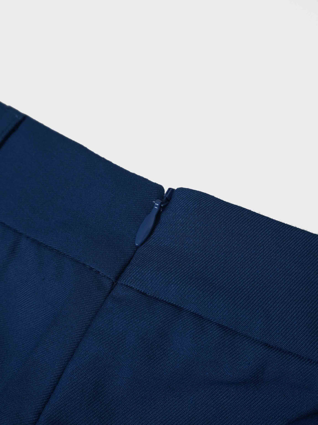 Pencil Pleat Combo Skirt-Blue