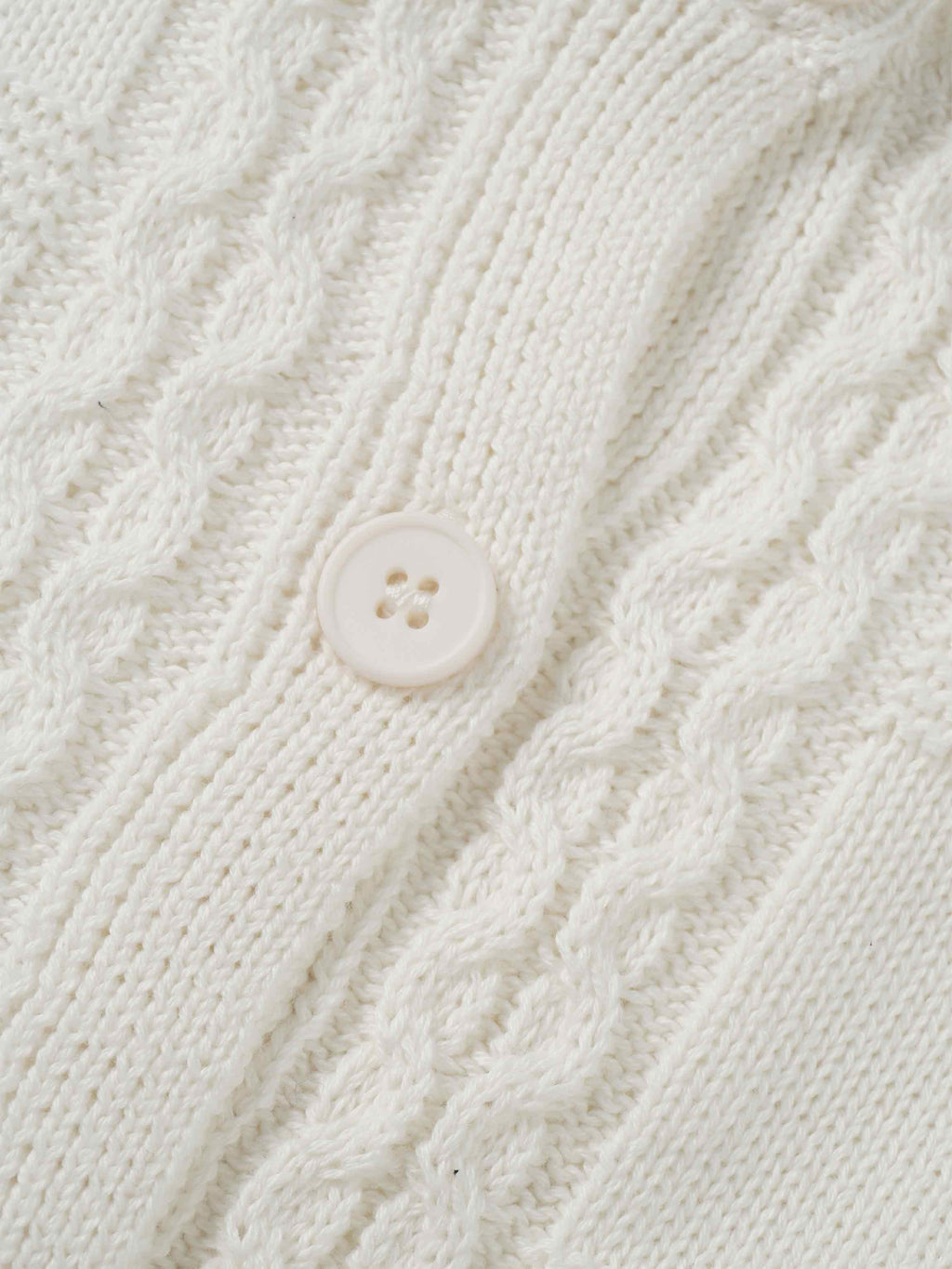 Cable Design Cardigan-Ivory