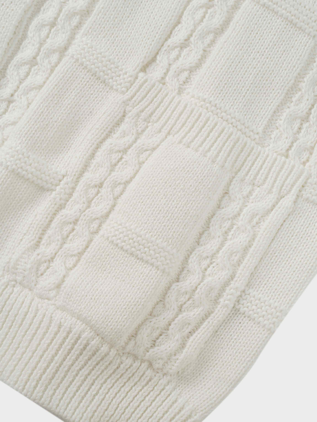 Cable Design Cardigan-Ivory