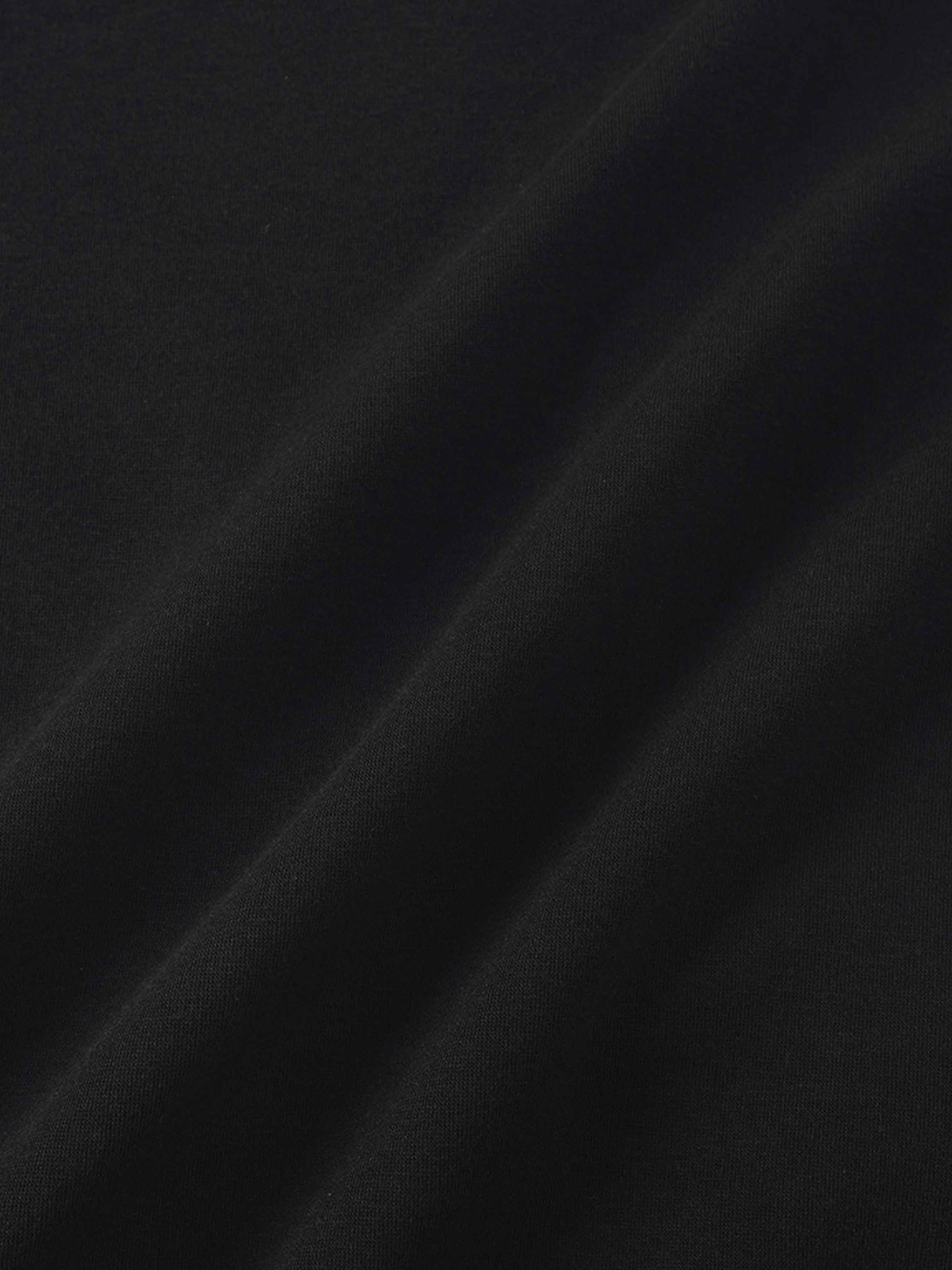 Side Strap Dolman Sweatshirt-Black