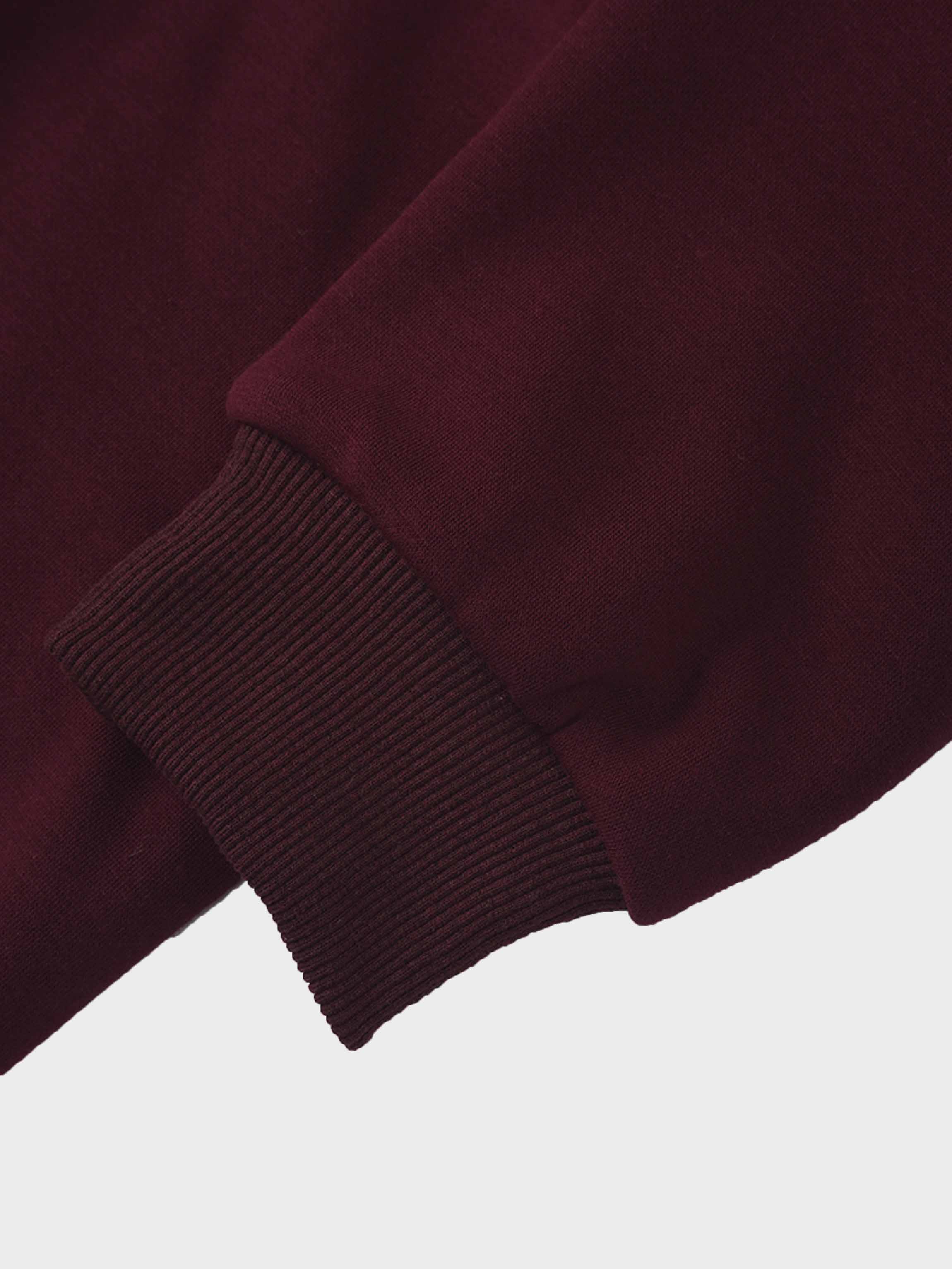 Side Strap Dolman Sweatshirt-Maroon