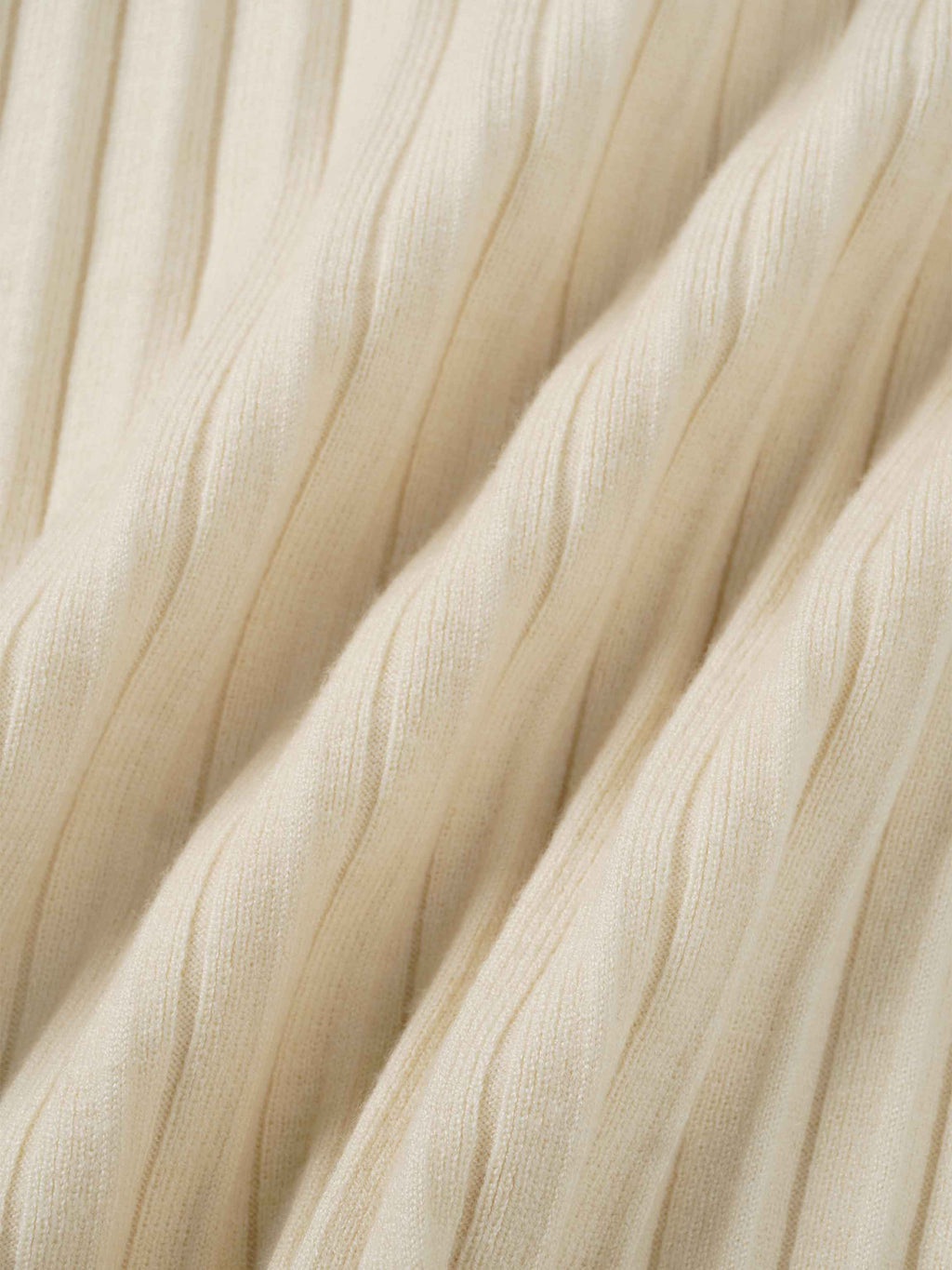 Knit Ribbed Maxi Skirt-Ivory