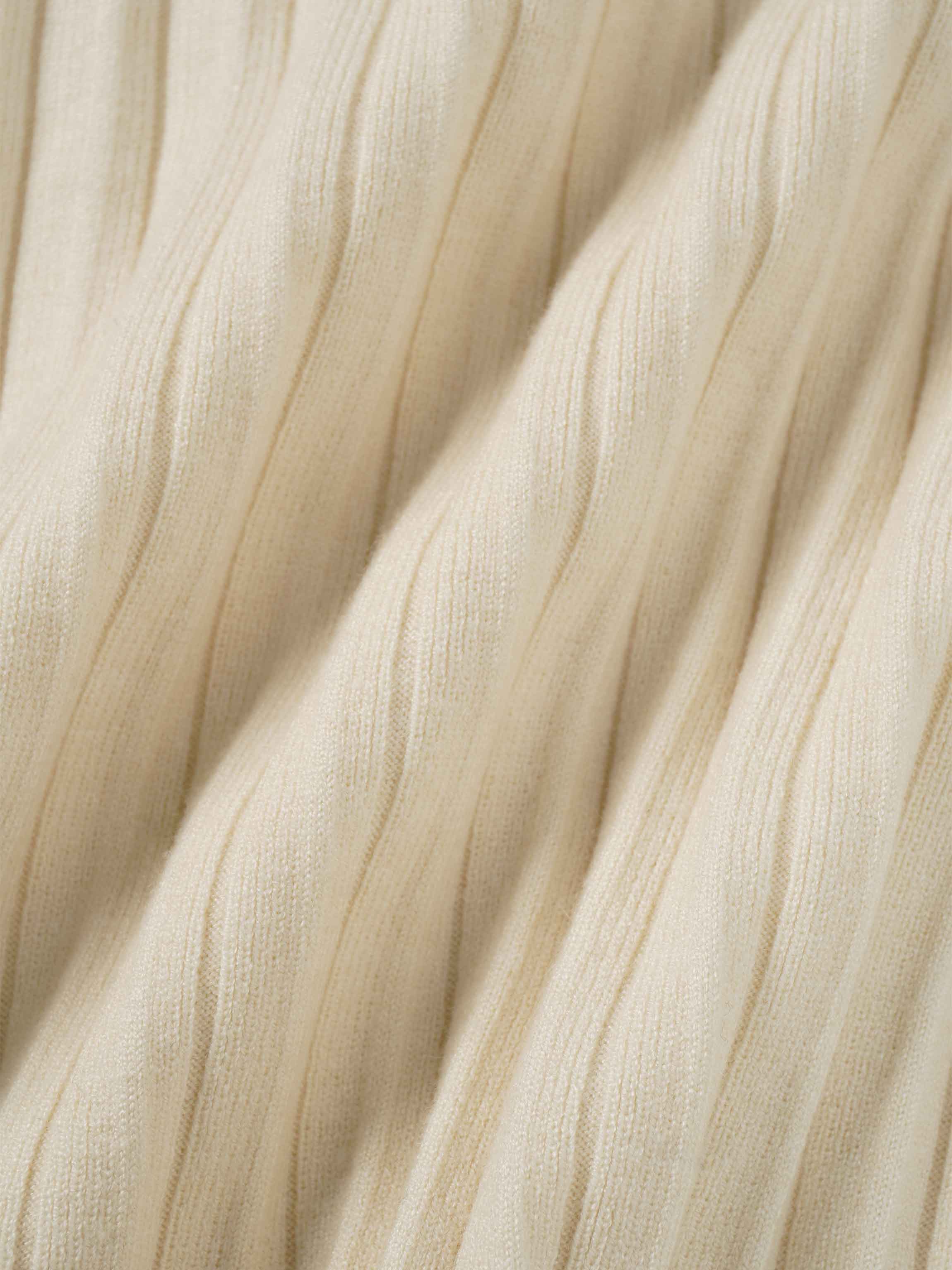 Knit Ribbed Maxi Skirt-Ivory