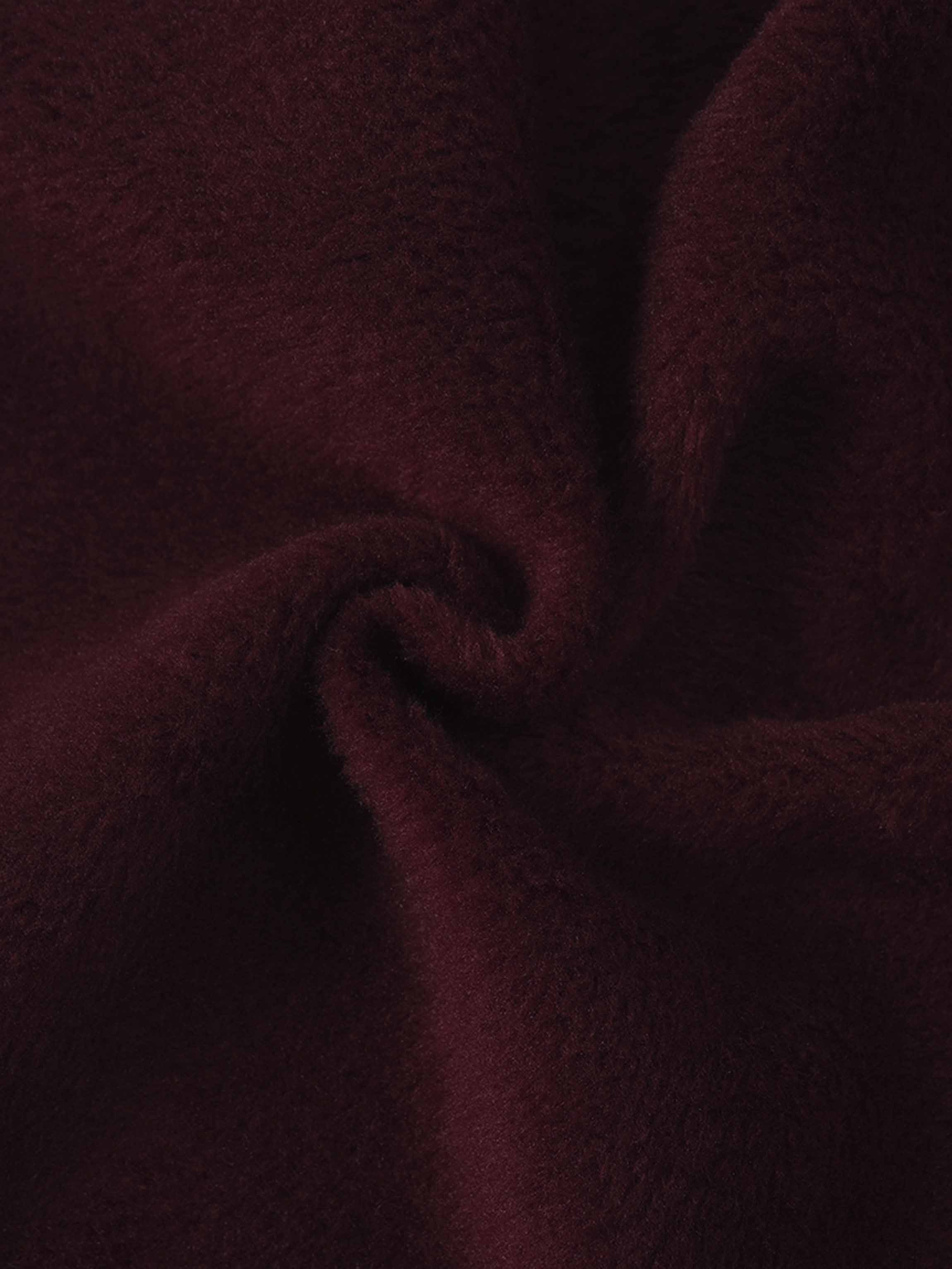 Side Strap Dolman Sweatshirt-Maroon