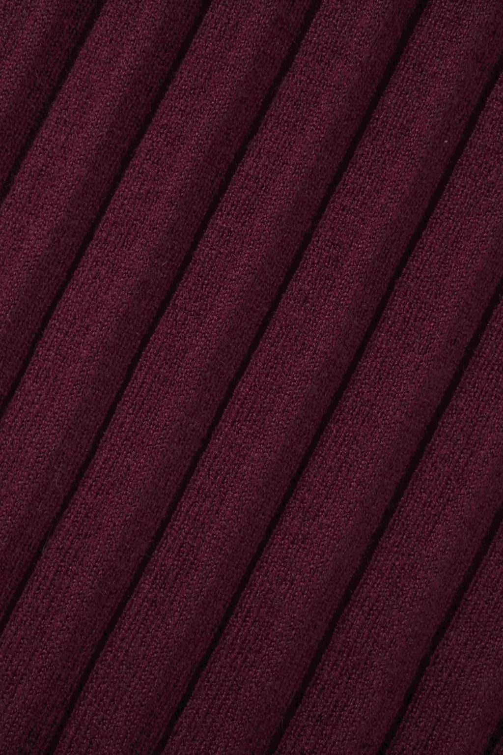 Knit Ribbed Maxi Skirt-Burgundy