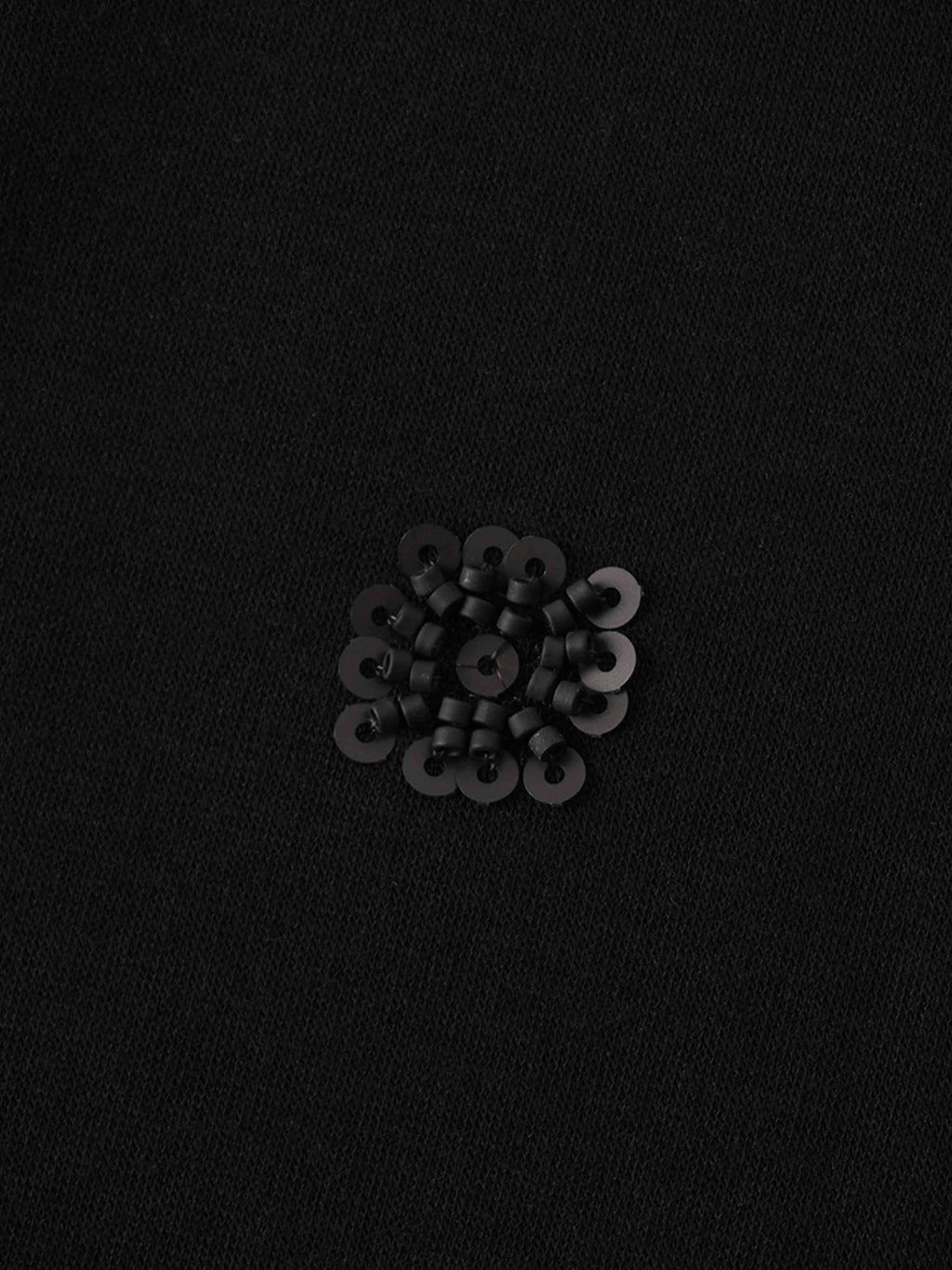 Embellished Sweatshirt-Black/Black