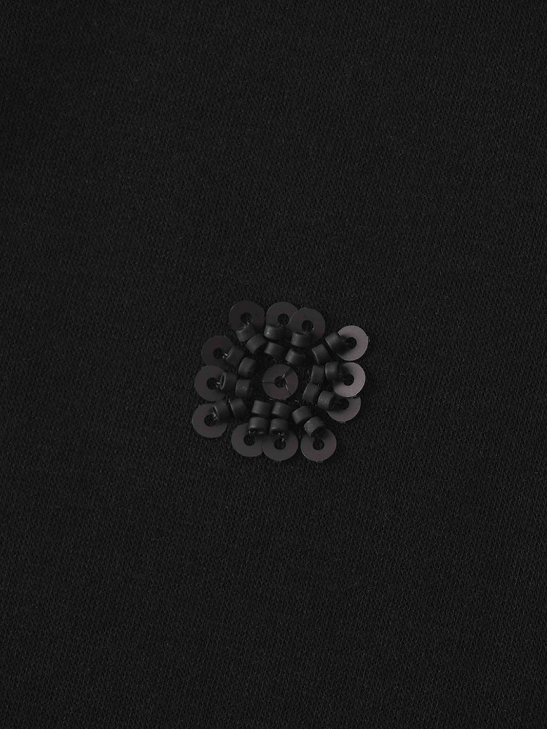 Embellished Sweatshirt-Black/Black