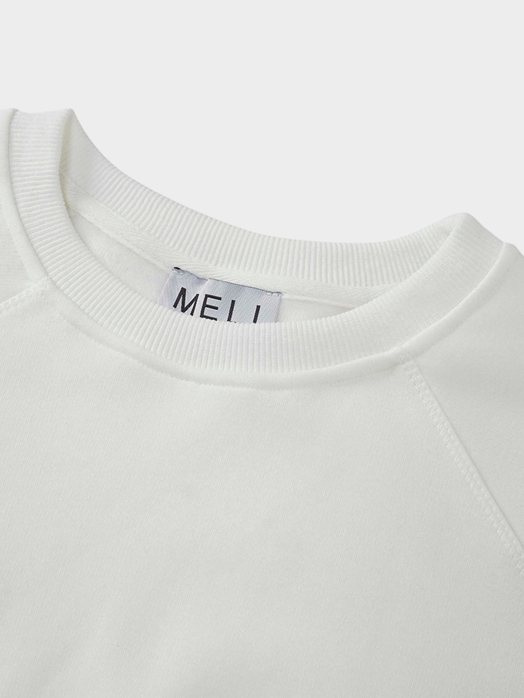 Side Strap Dolman Sweatshirt-Cream