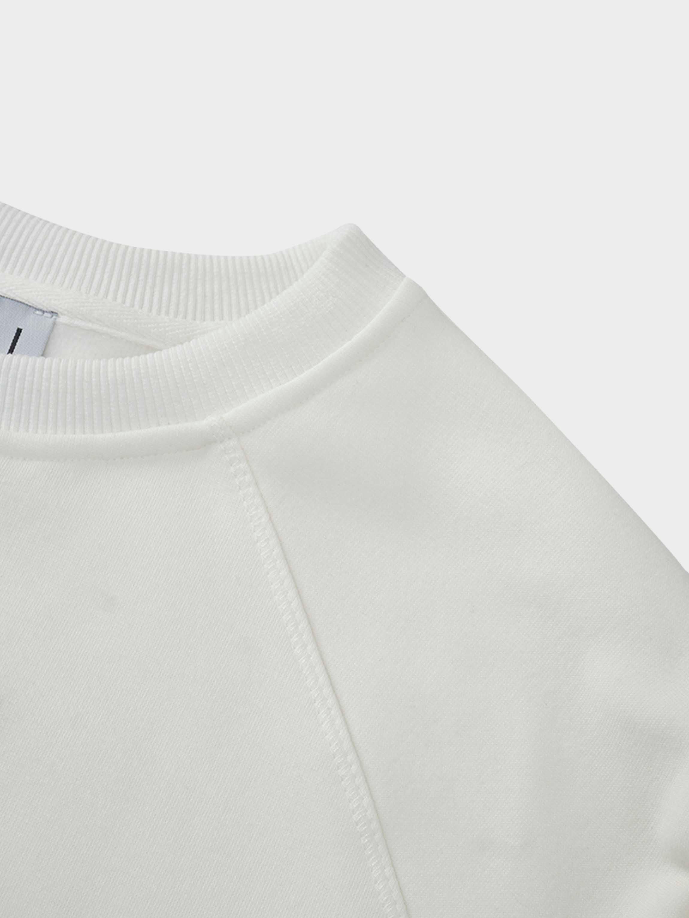 Side Strap Dolman Sweatshirt-Cream