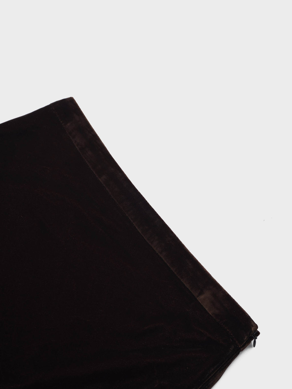 Velvet Flare Skirt-Brown