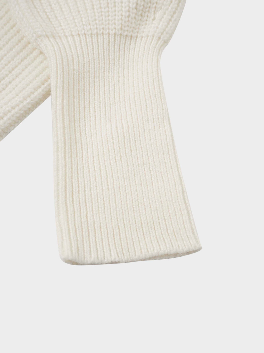 Puff Sleeve Sweater-Cream