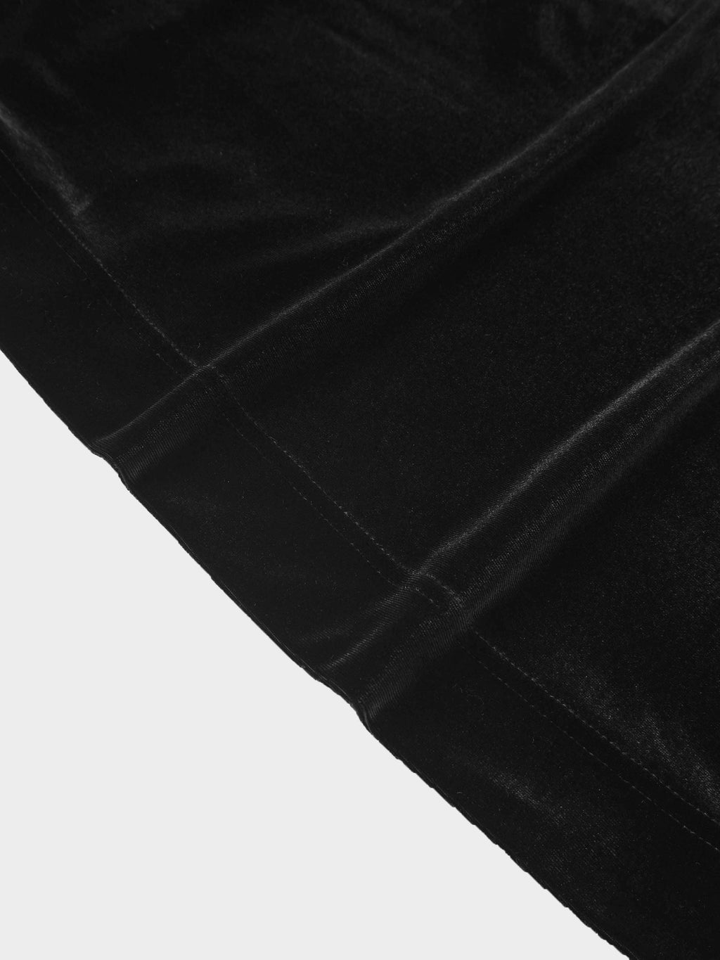 Velour Empire Waist Maxi Dress-Black