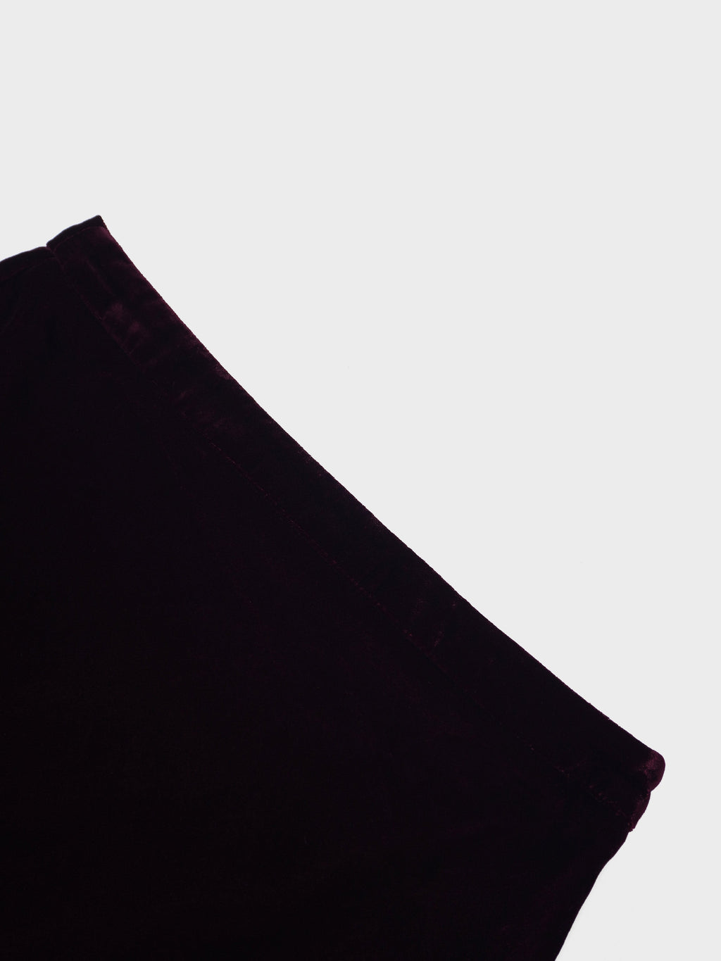 Velvet Flare Skirt-Burgundy