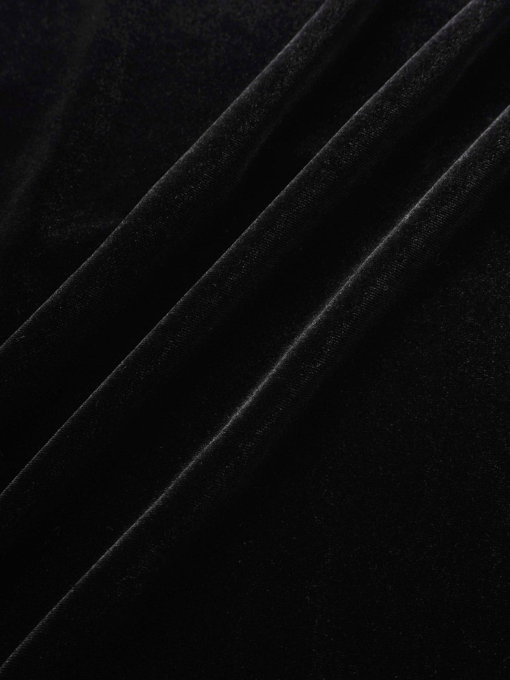 Velour Empire Waist Maxi Dress-Black