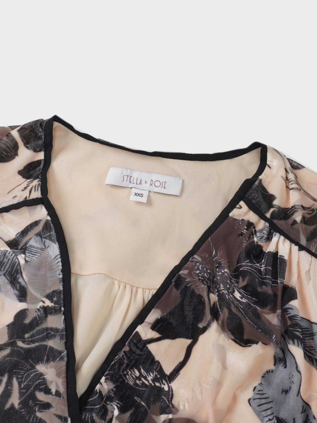 Flutter Sleeve Wrap Dress-Velvet Floral