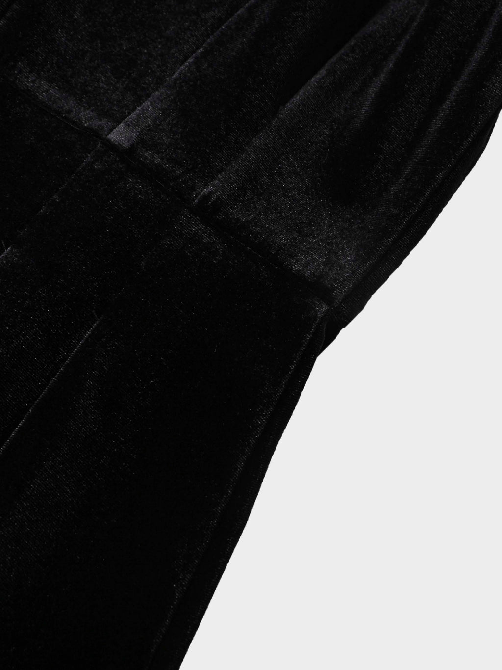 Velour Empire Waist Maxi Dress-Black