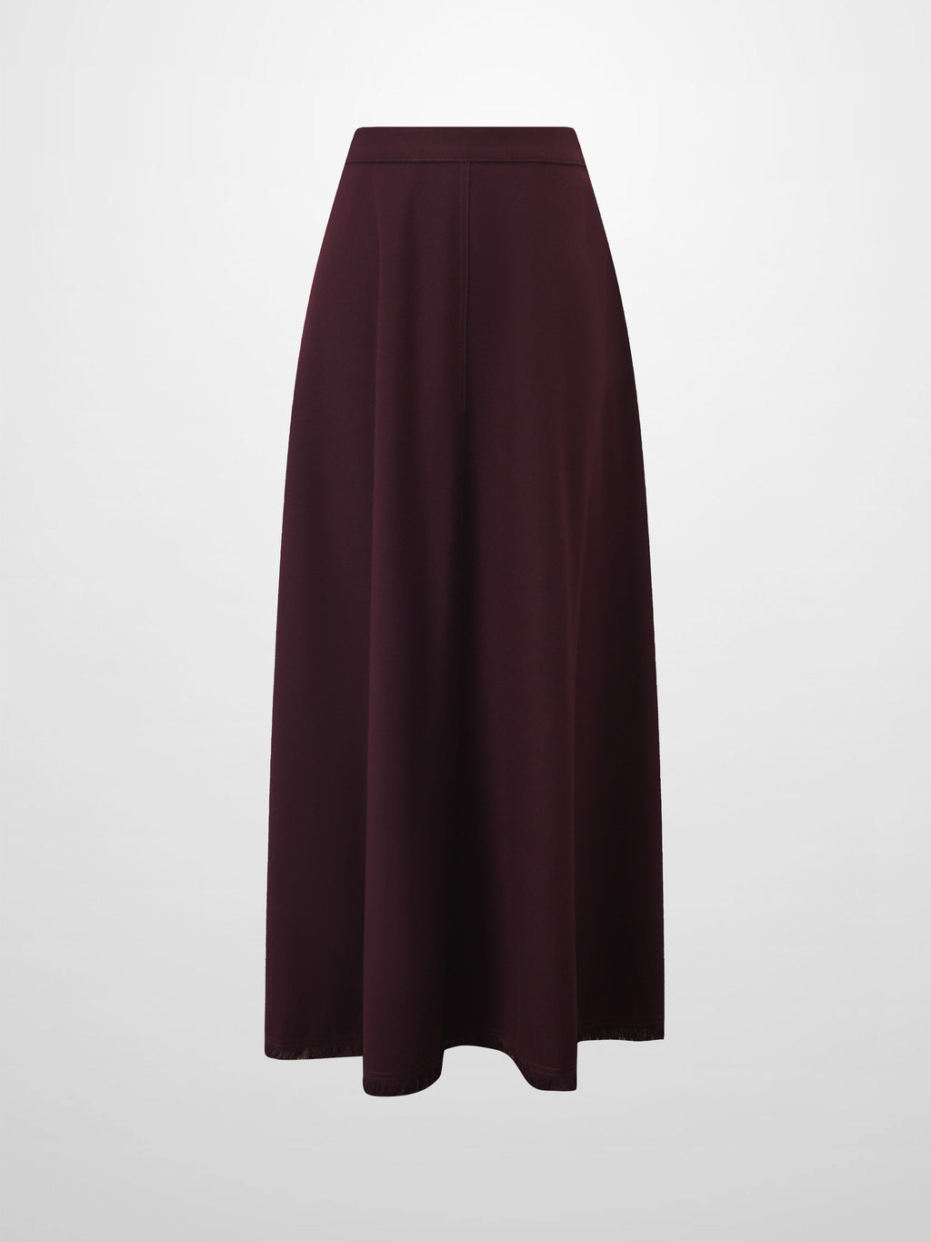 Fringe Circle Skirt-Burgundy