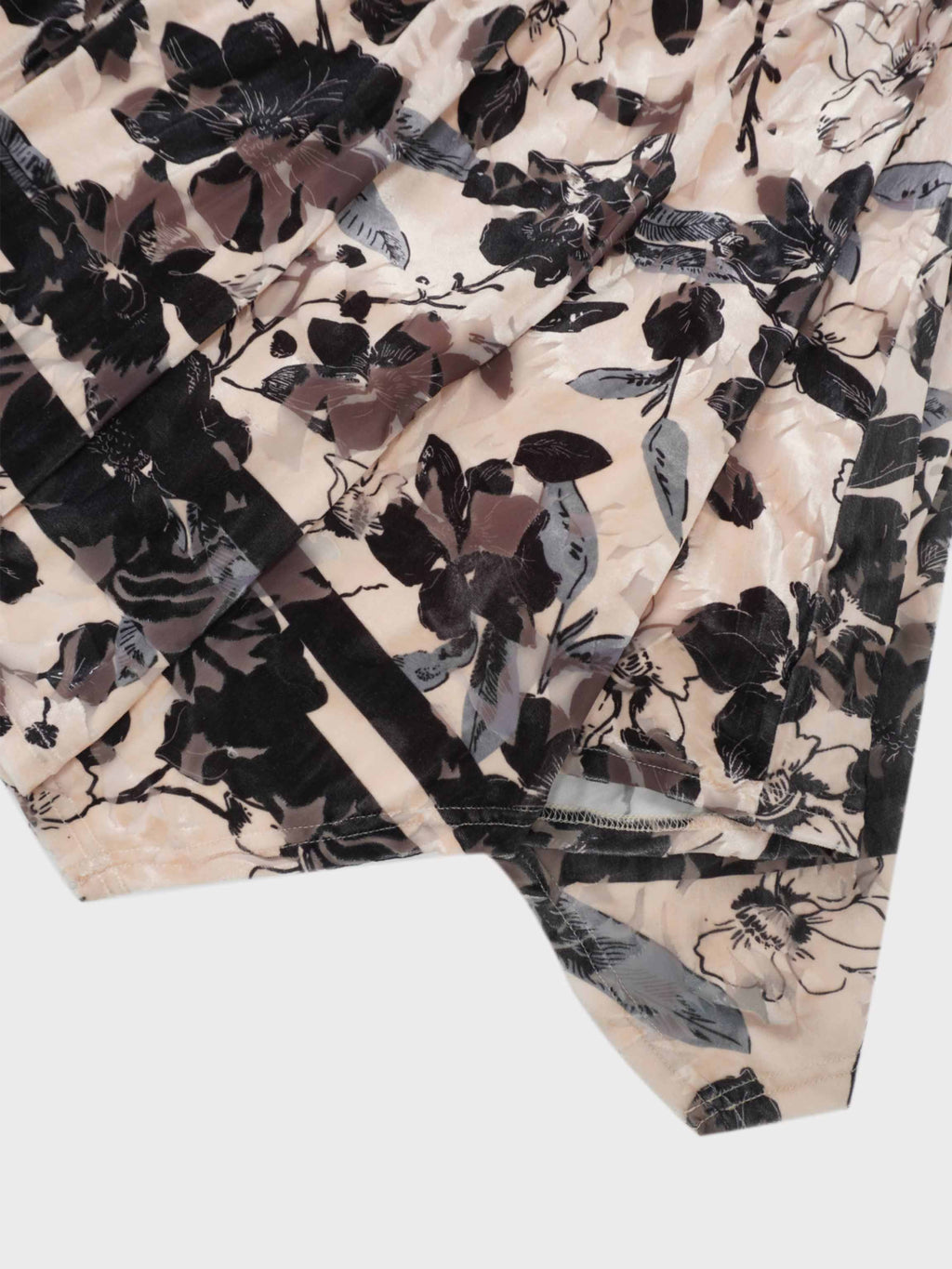 Flutter Sleeve Wrap Dress-Velvet Floral