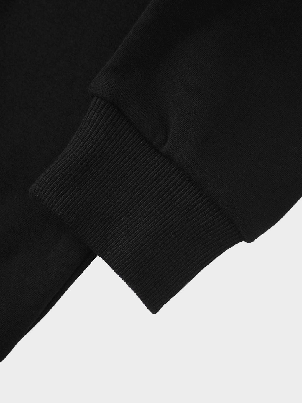 Embossed Crown Sweatshirt-Black