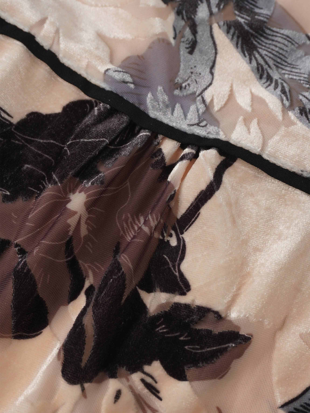 Flutter Sleeve Wrap Dress-Velvet Floral