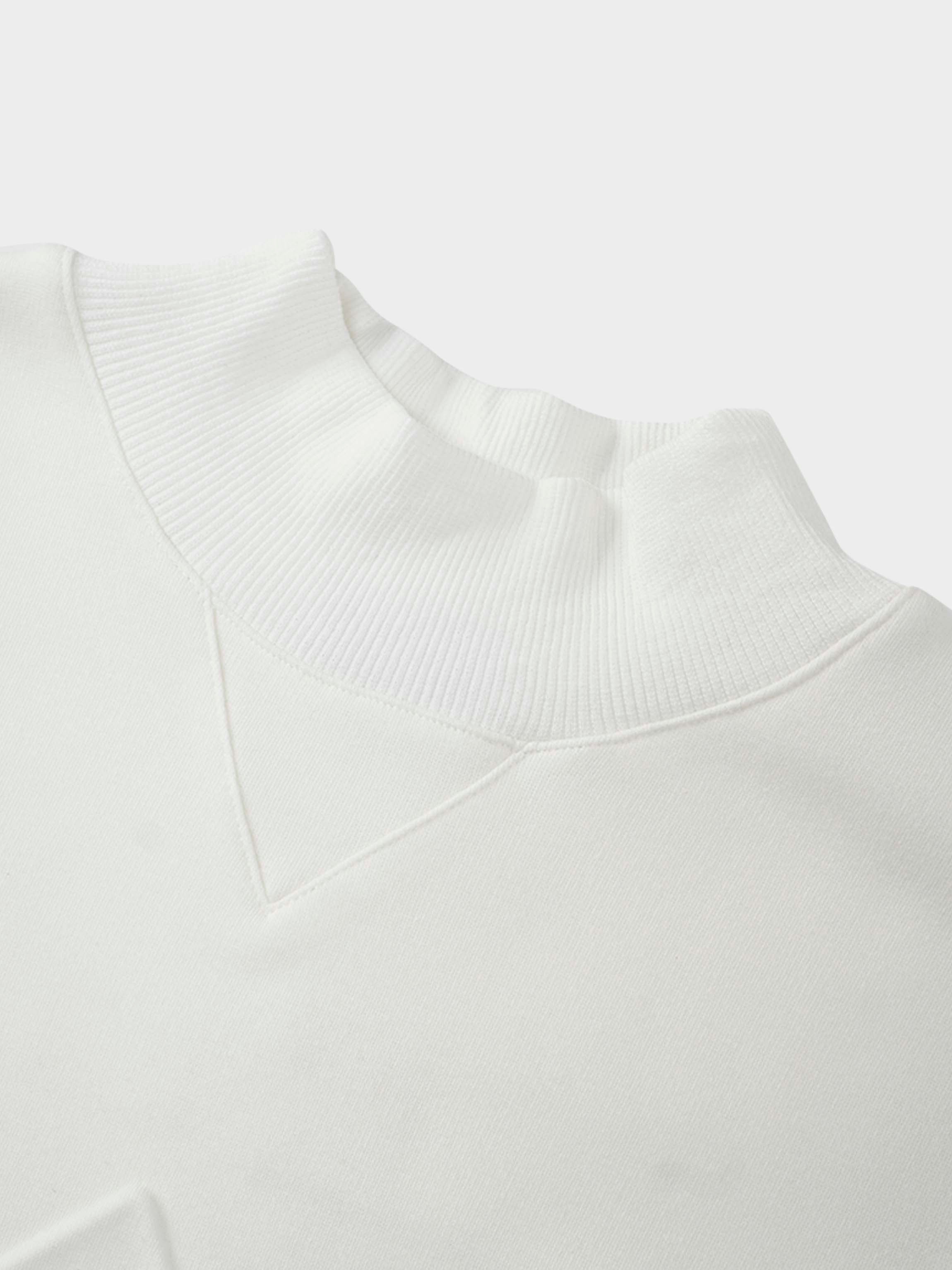 Embossed Crown Sweatshirt-Ivory