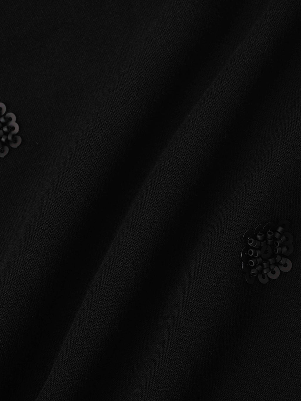 Embellished Sweatshirt-Black/Black