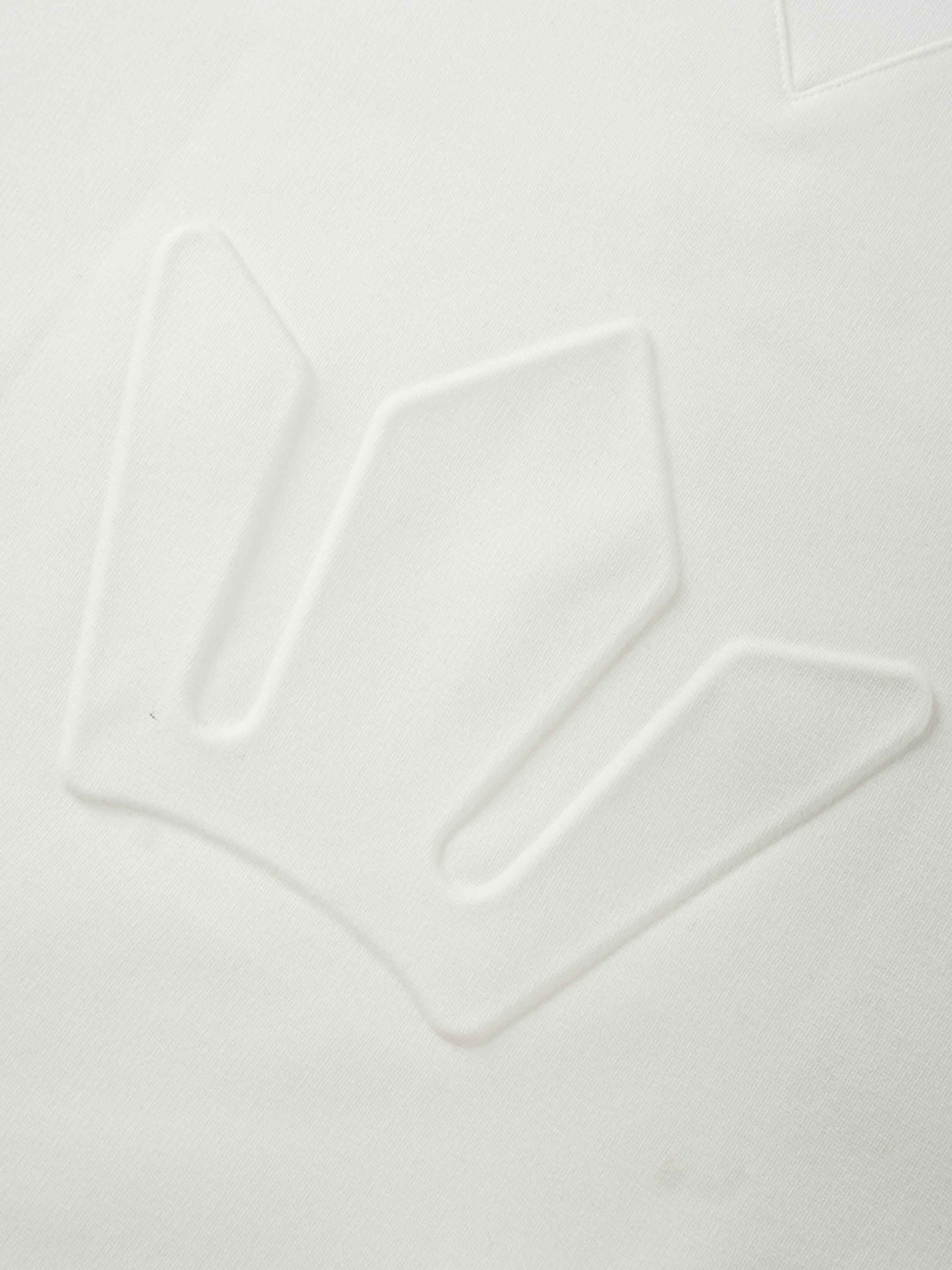 Embossed Crown Sweatshirt-Ivory