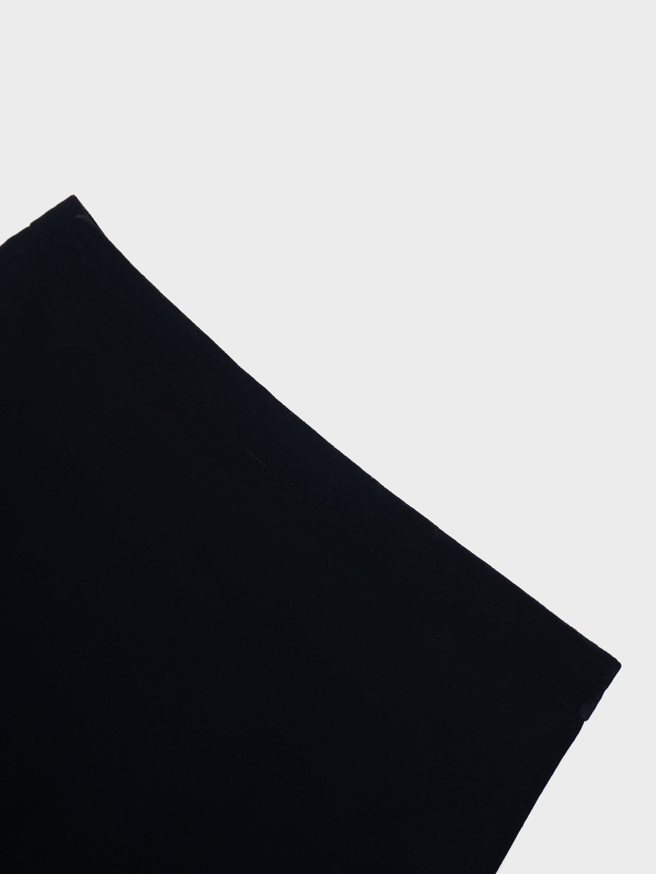 Velvet Flare Skirt-Black