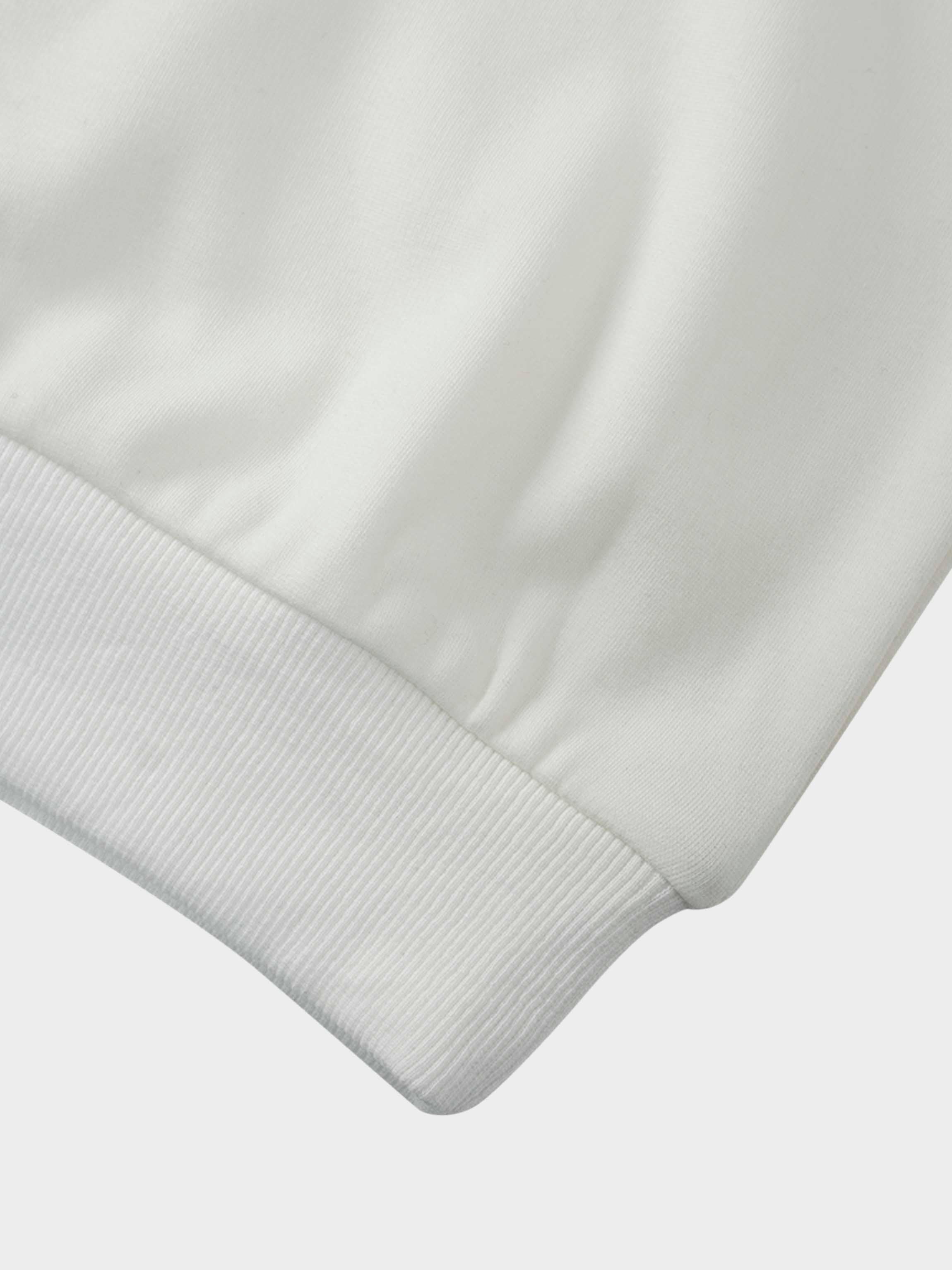 Embossed Crown Sweatshirt-Ivory