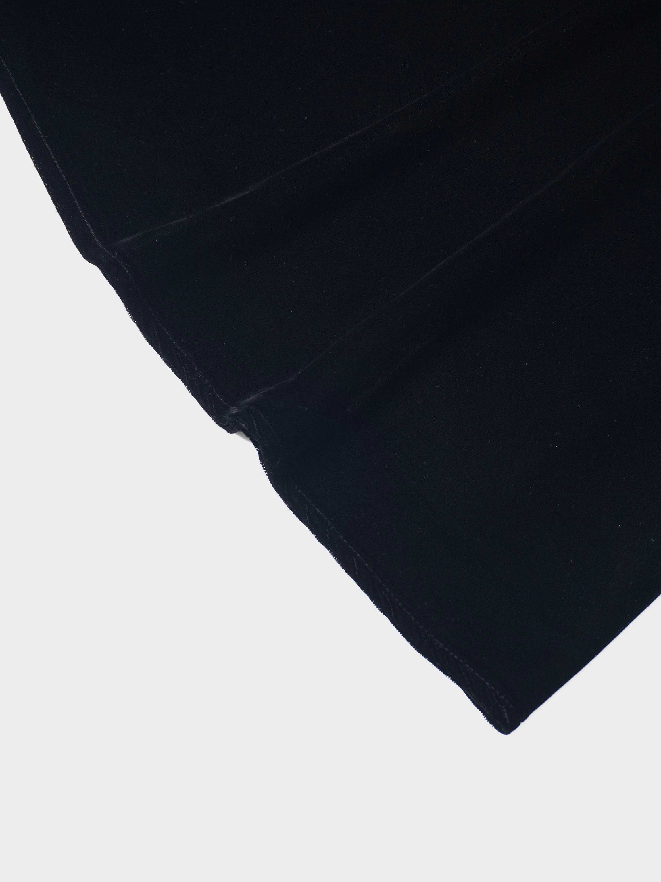 Velvet Flare Skirt-Black