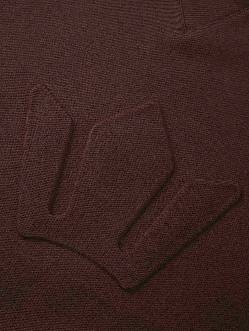 Embossed Crown Sweatshirt-Brown