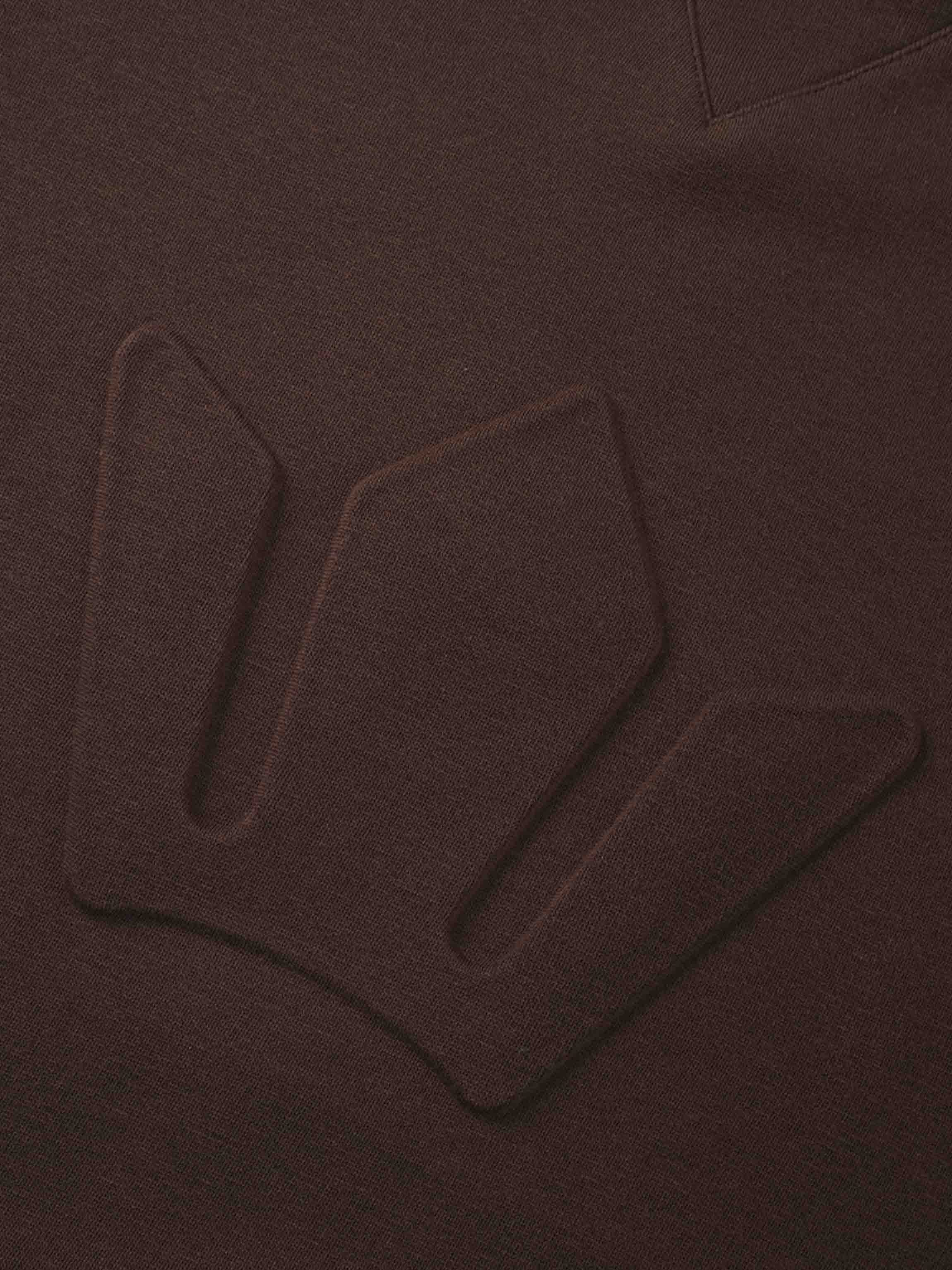 Embossed Crown Sweatshirt-Brown