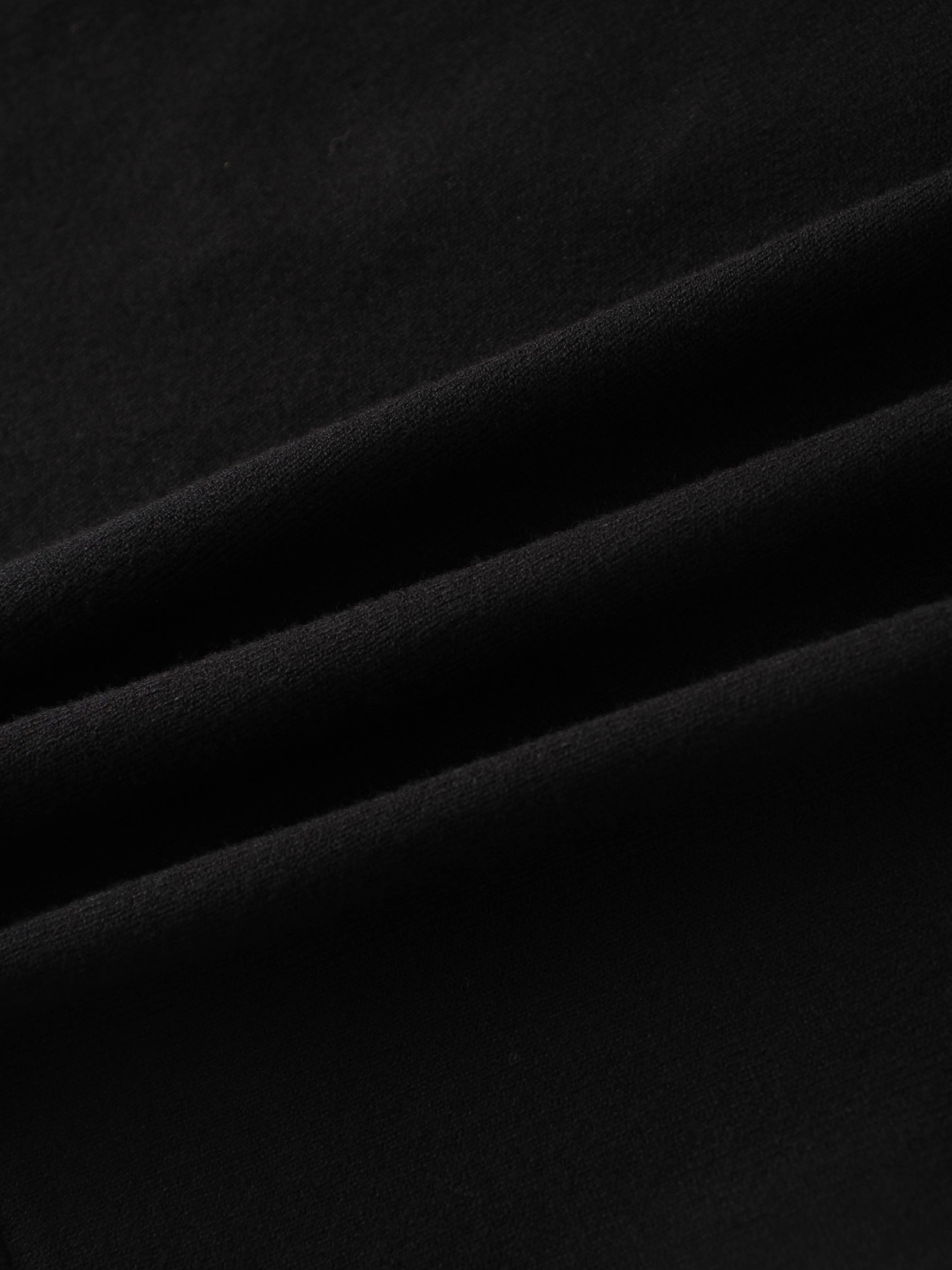 Crochet Puff Flower Sweater Set-Black