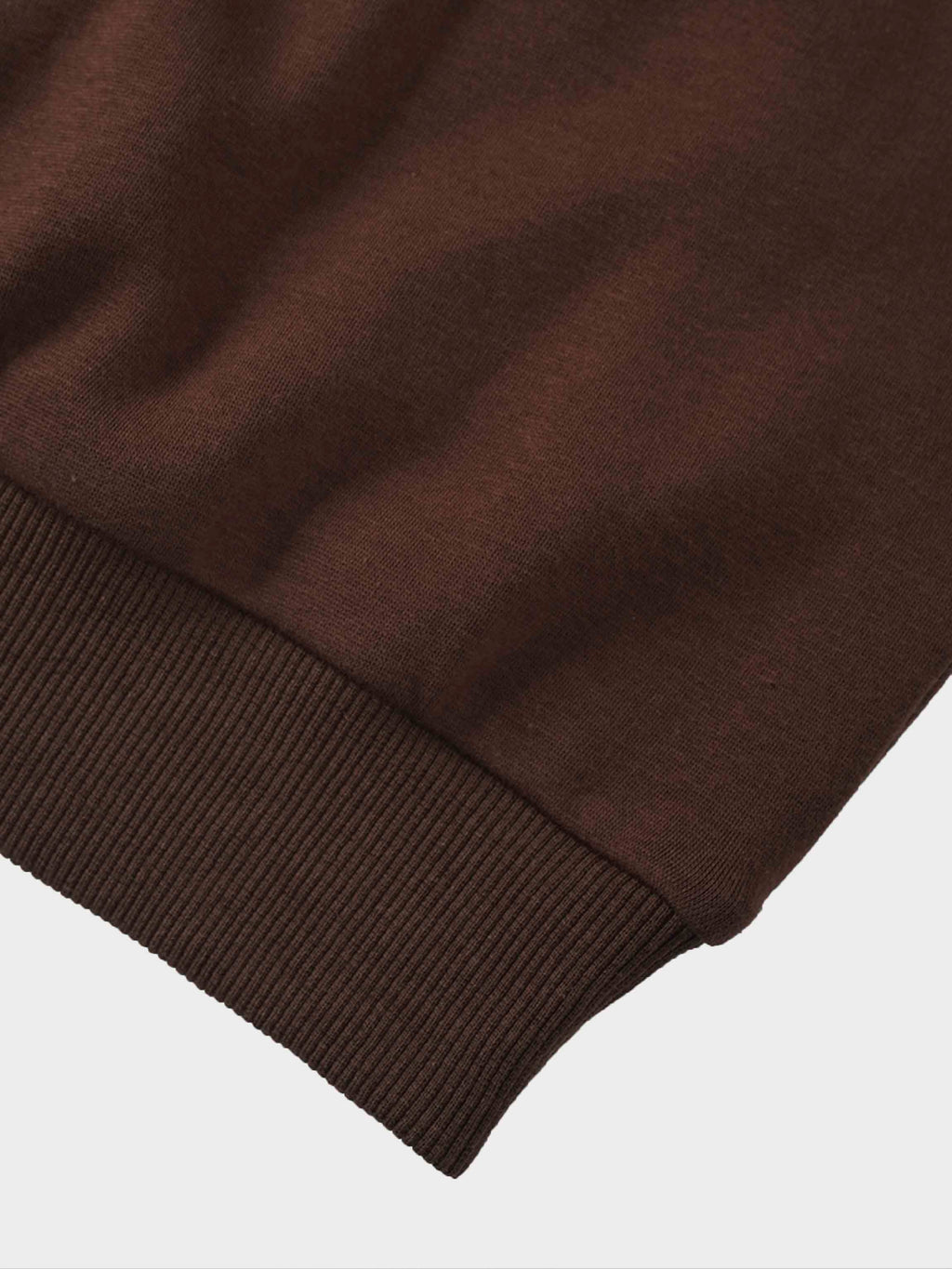 Embossed Crown Sweatshirt-Brown