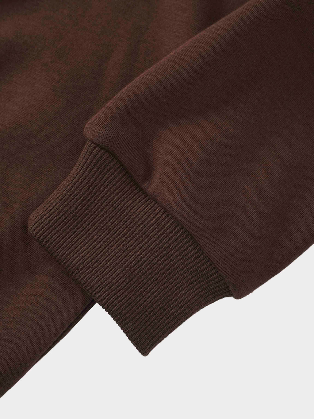 Embossed Crown Sweatshirt-Brown