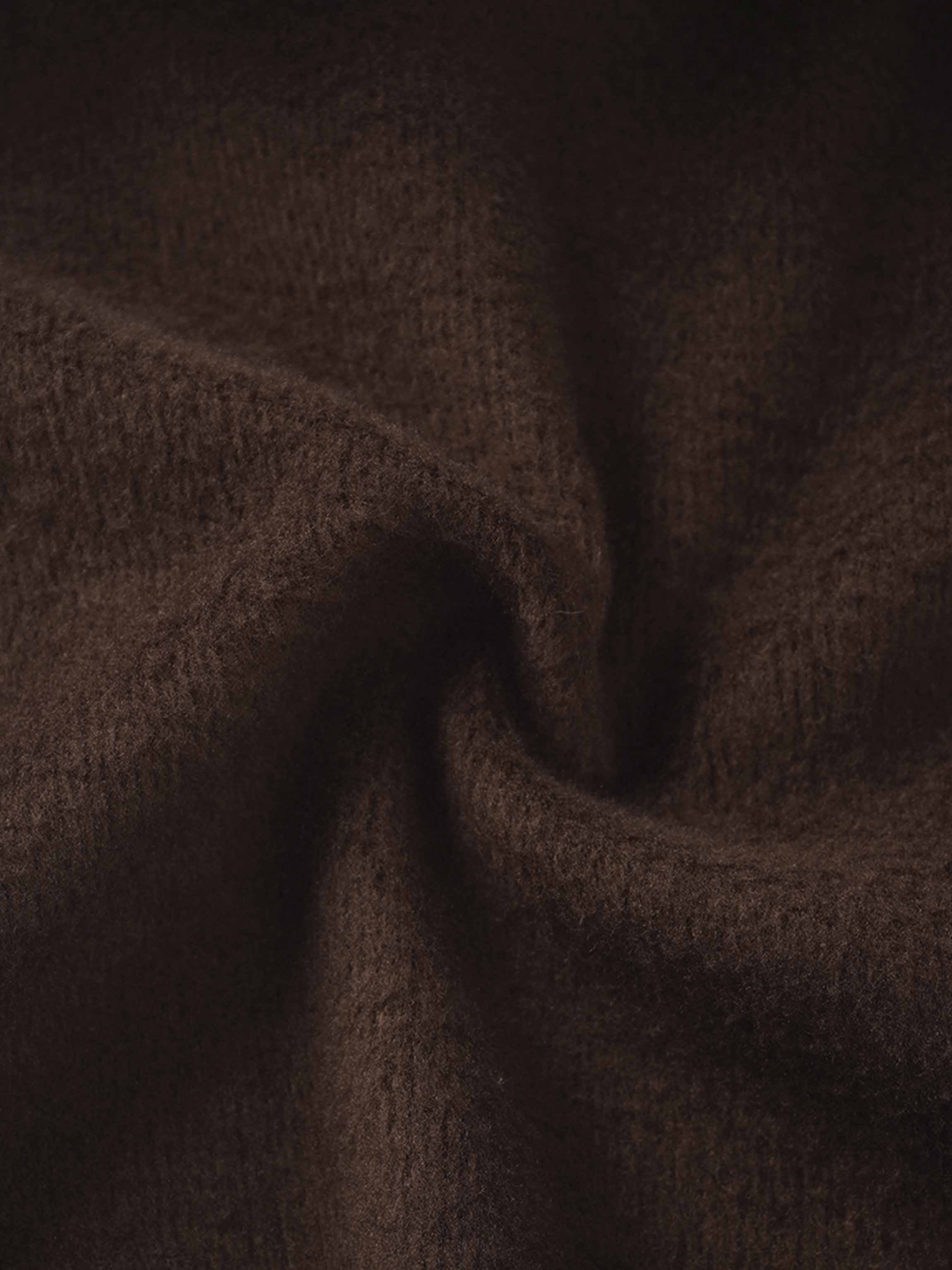 Embossed Crown Sweatshirt-Brown