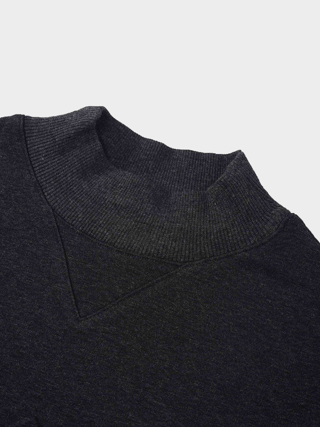 Embossed Crown Sweatshirt-Dark Heathered Grey