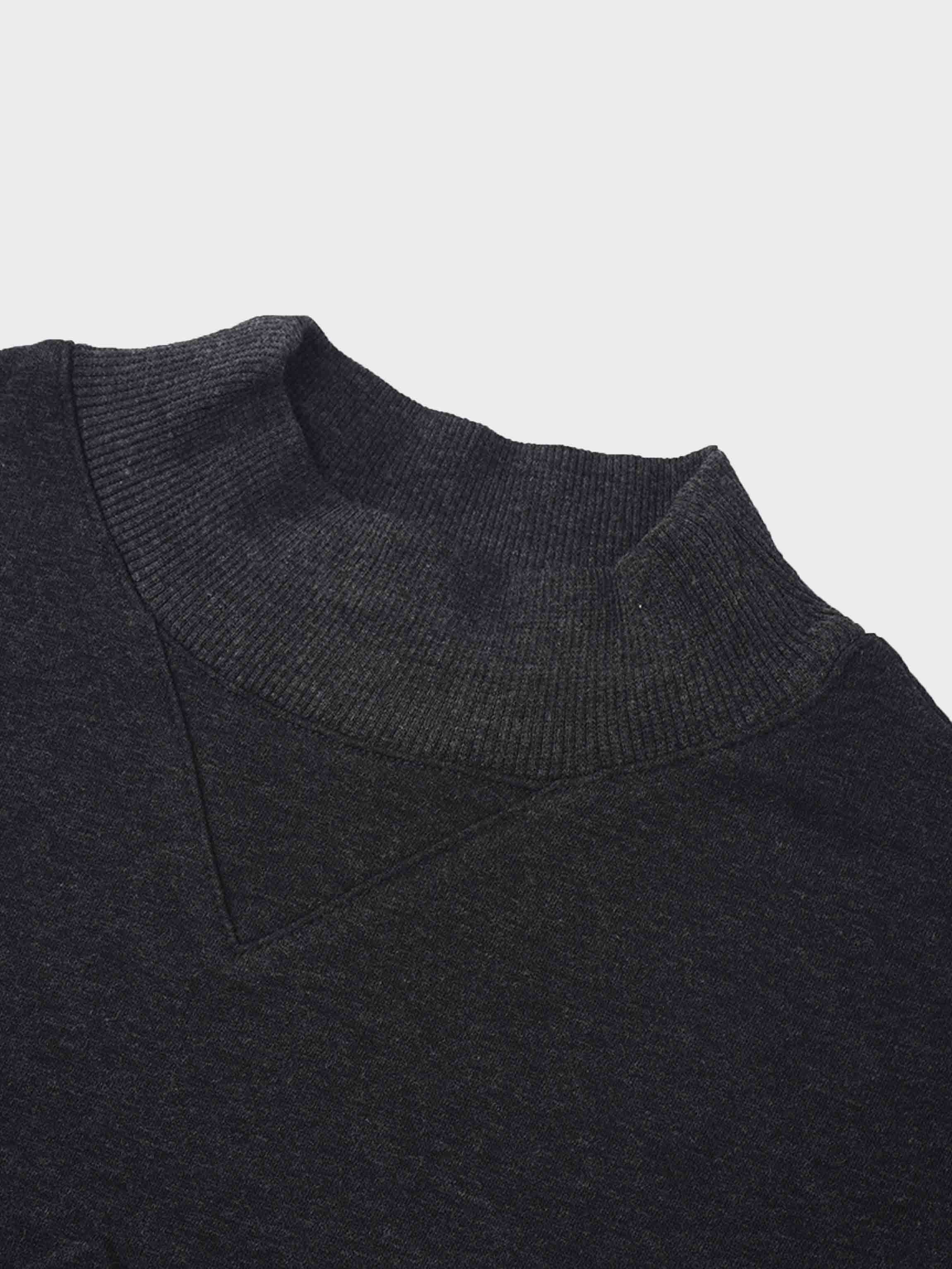Embossed Crown Sweatshirt-Dark Heathered Grey