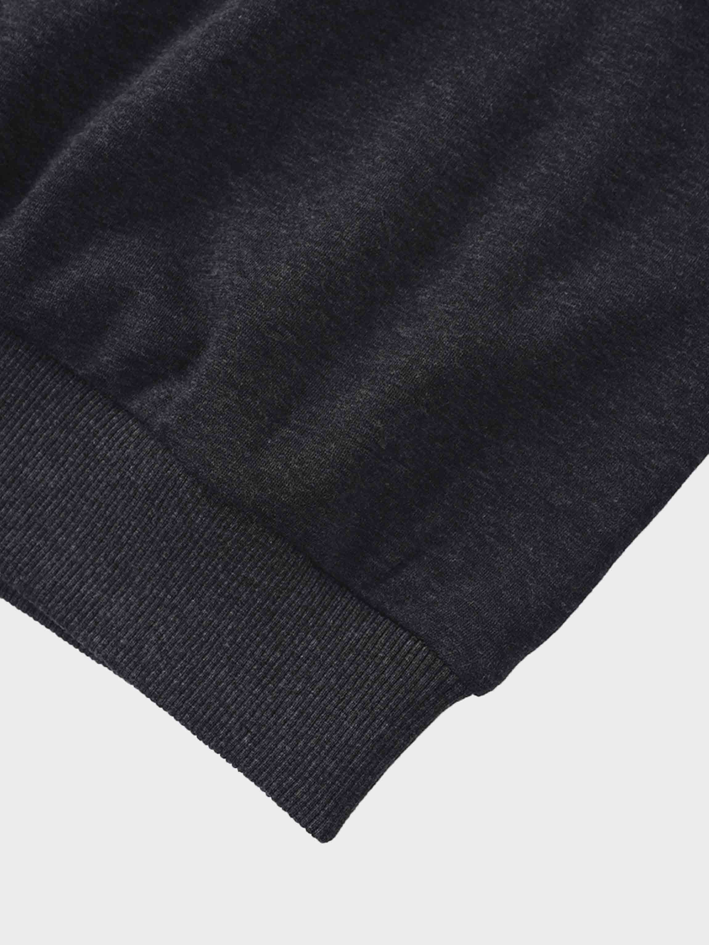 Embossed Crown Sweatshirt-Dark Heathered Grey