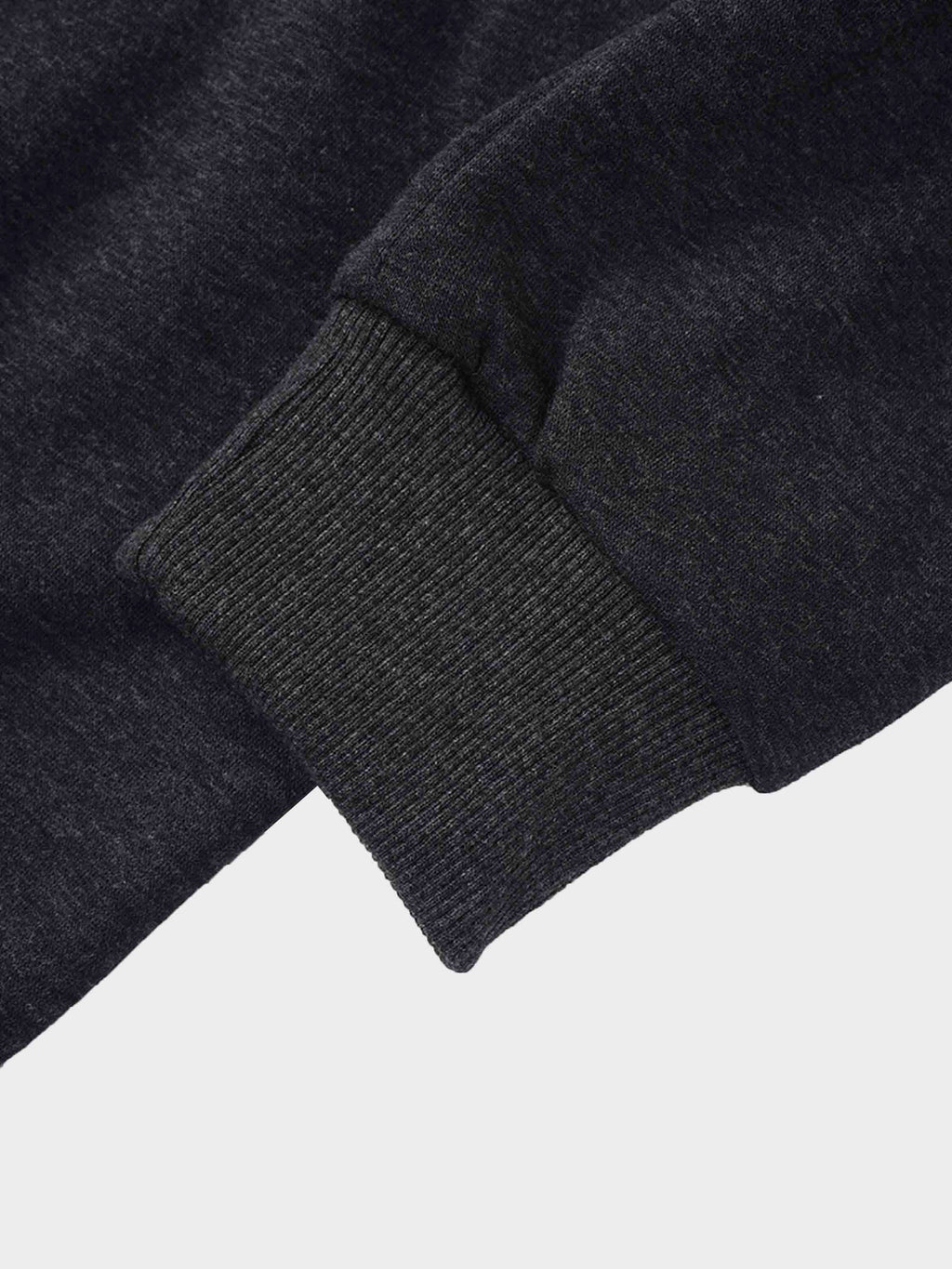 Embossed Crown Sweatshirt-Dark Heathered Grey