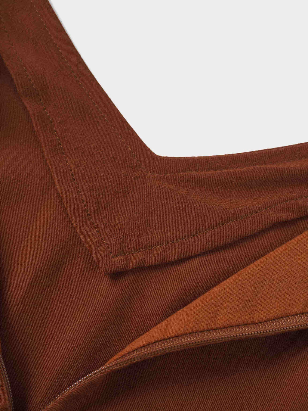 High Waist Drawstring Maternity Dress-Brown