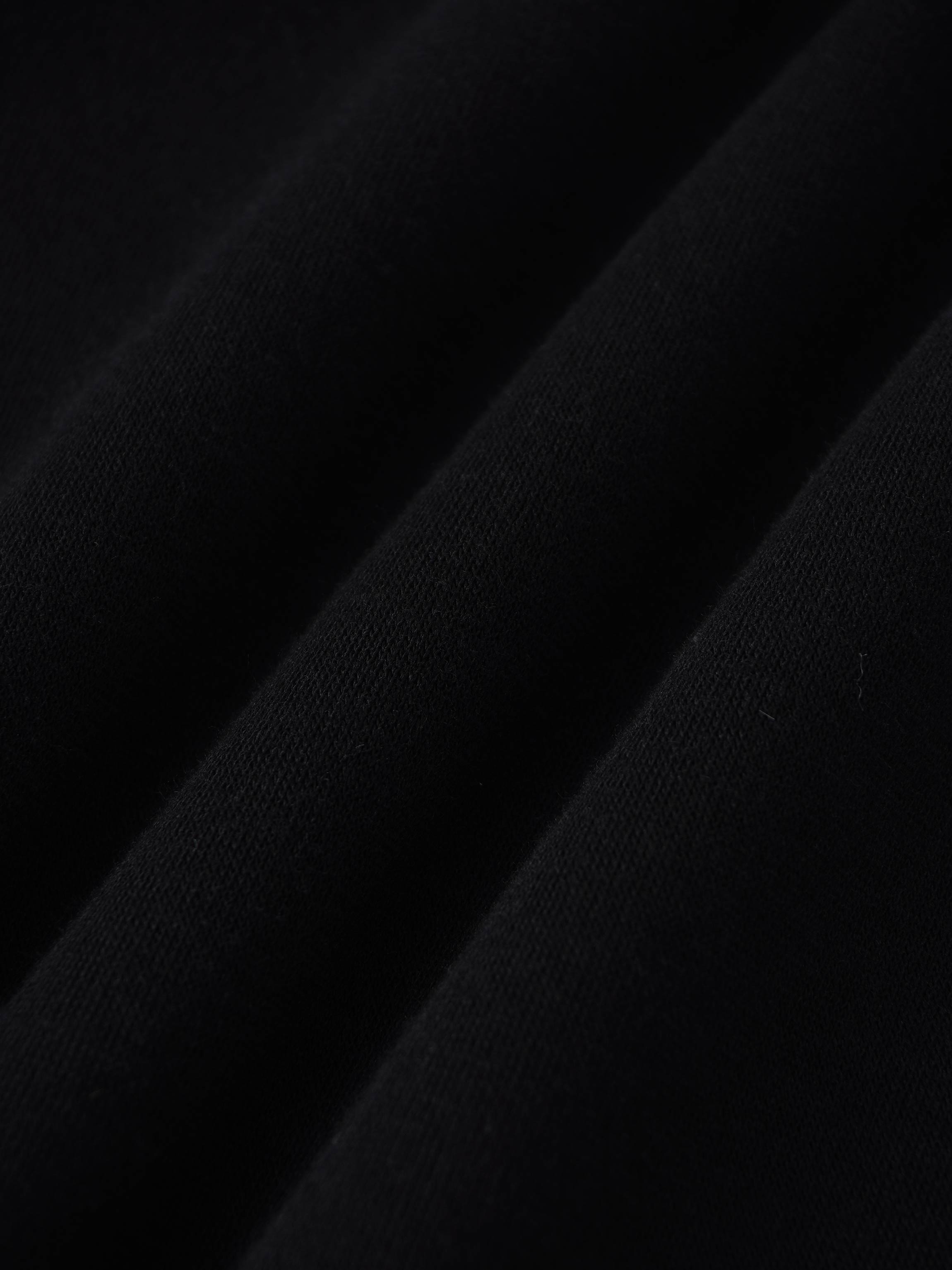 Striped High Neck Sweatshirt-Black/White