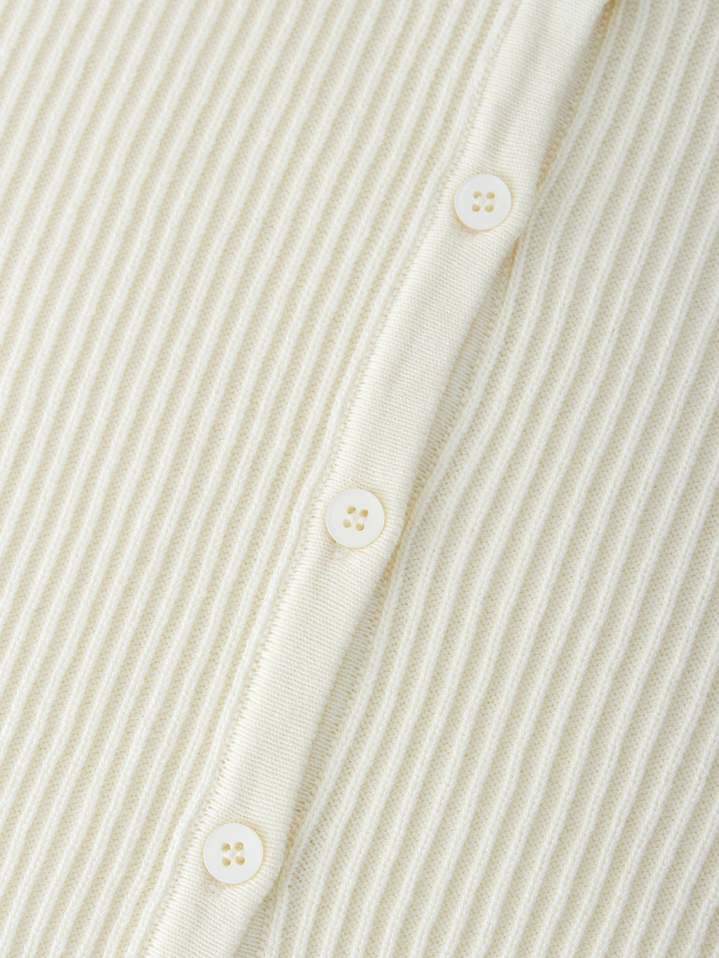 Ribbed Knit Cardigan-Ivory