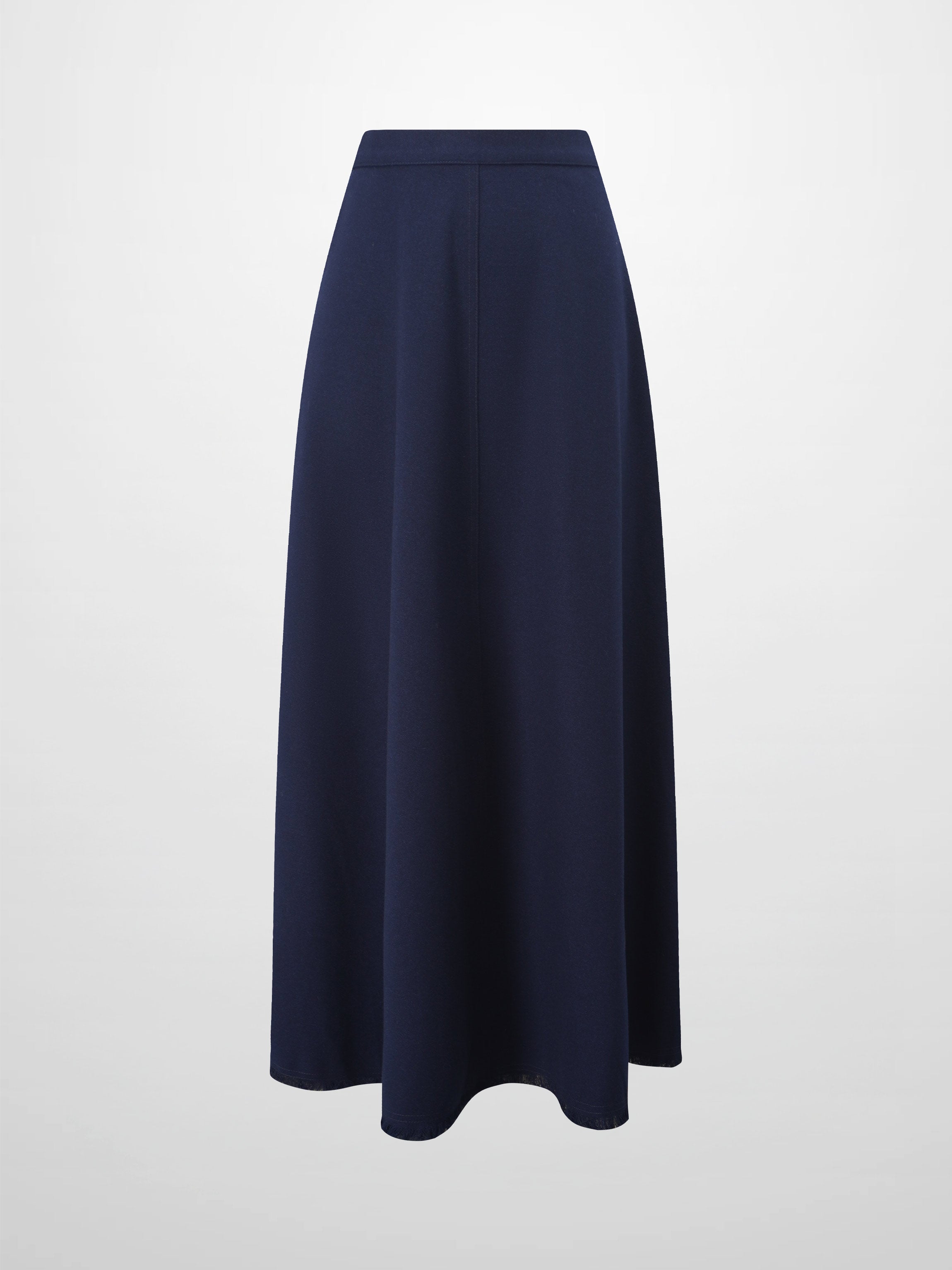 Fringe Circle Skirt-Navy